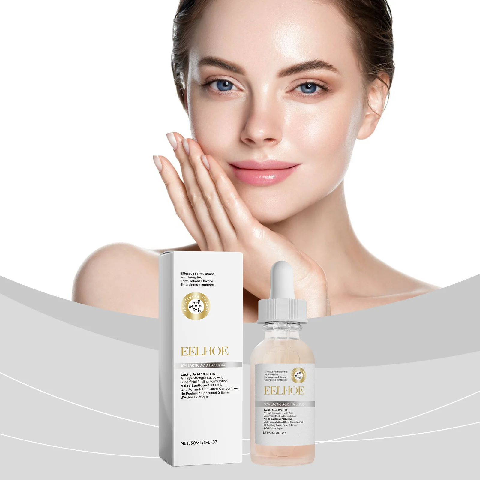 10% Lactic Acid Hyaluronic Acid Serum 30ml Face Hydrating Brightening Essence 2 10 percent lactic acid hyaluronic acid serum 30ml cih jcvgpnad desc 2 1