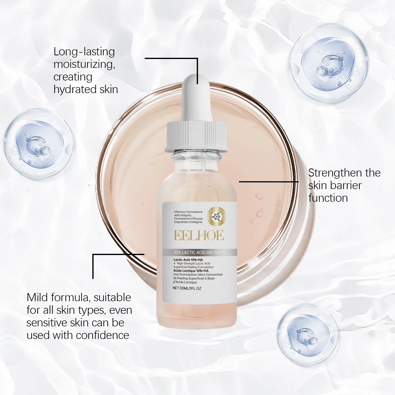 10% Lactic Acid Hyaluronic Acid Serum 30ml Face Hydrating Brightening Essence 7 10 percent lactic acid hyaluronic acid serum 30ml cih jcvgpnad desc 7 1