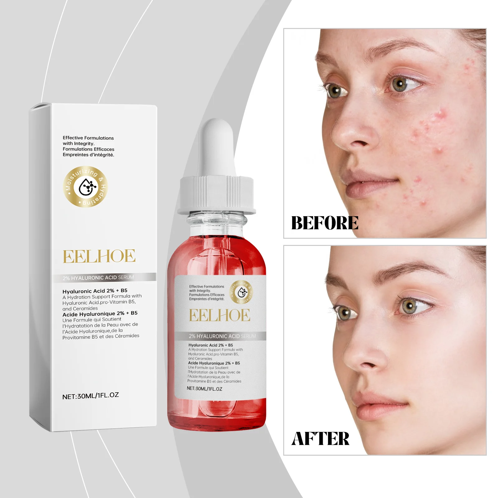 2% Hyaluronic Acid Serum Hydrating Face Serum with Vitamin B5 and Ceramides 30ml 2 2 percent hyaluronic acid serum hydrating face serum 30ml cih 5x83ducr desc 2