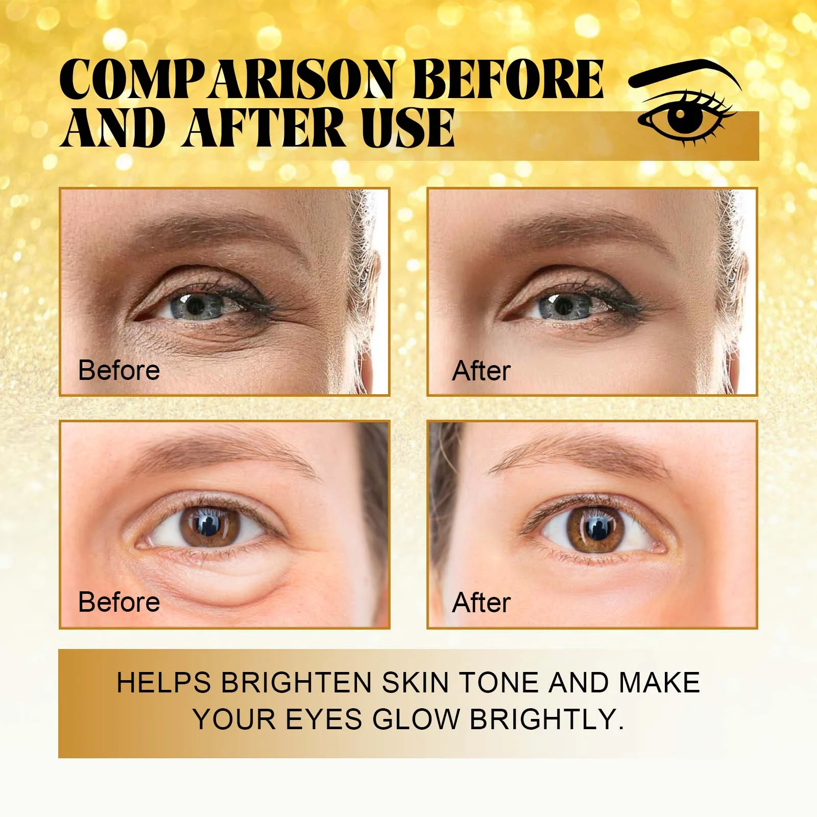 24k Gold Eye Masks Anti-Wrinkle Hydrating 60Pieces 8 24k gold anti wrinkle eye masks 60 pieces cih jn9r92nf desc 8