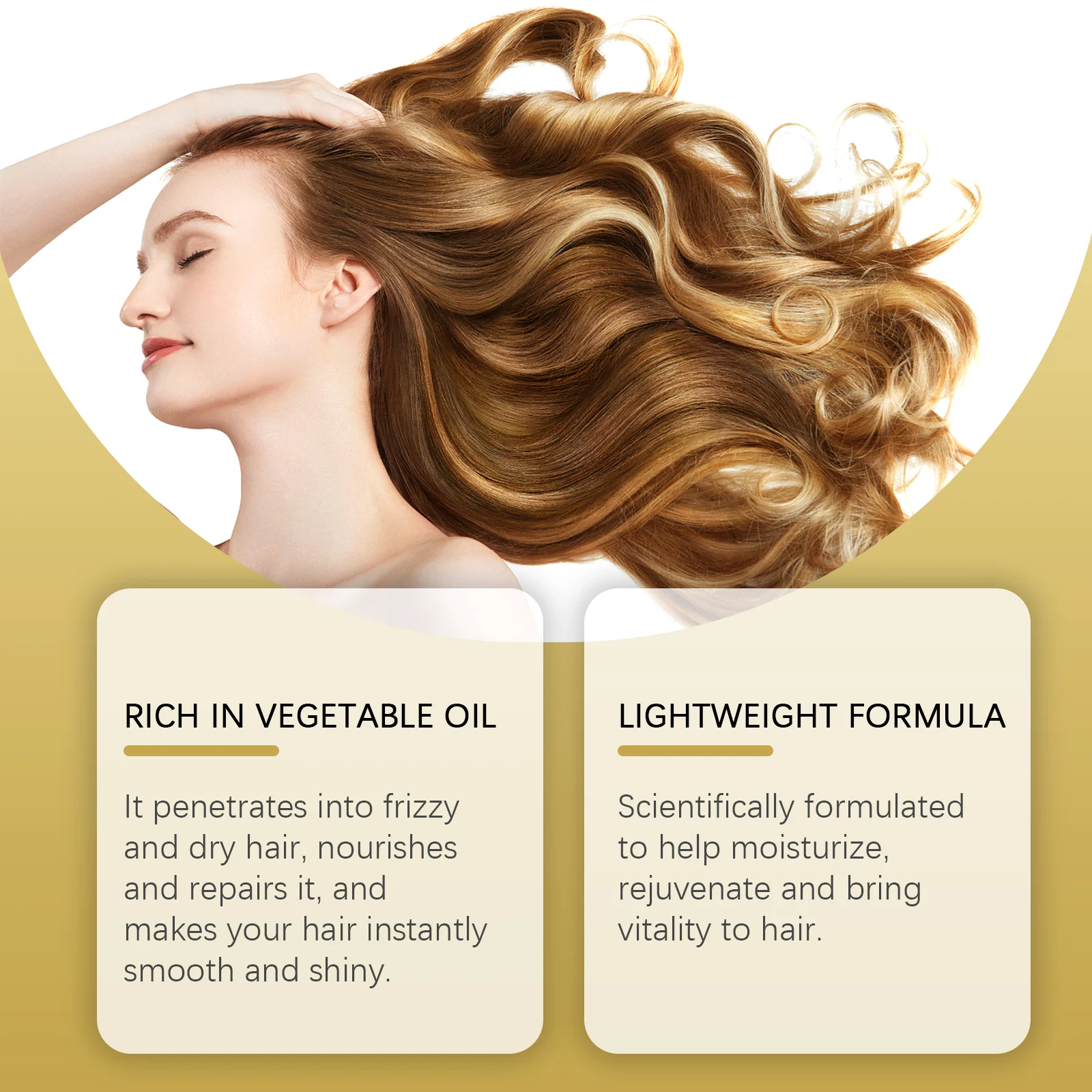 24K Gold Hair Oil 60ml for Deep Nourishing, Frizz Control & Shine 6 24k gold hair oil 60ml cih pkrpztsz desc 6