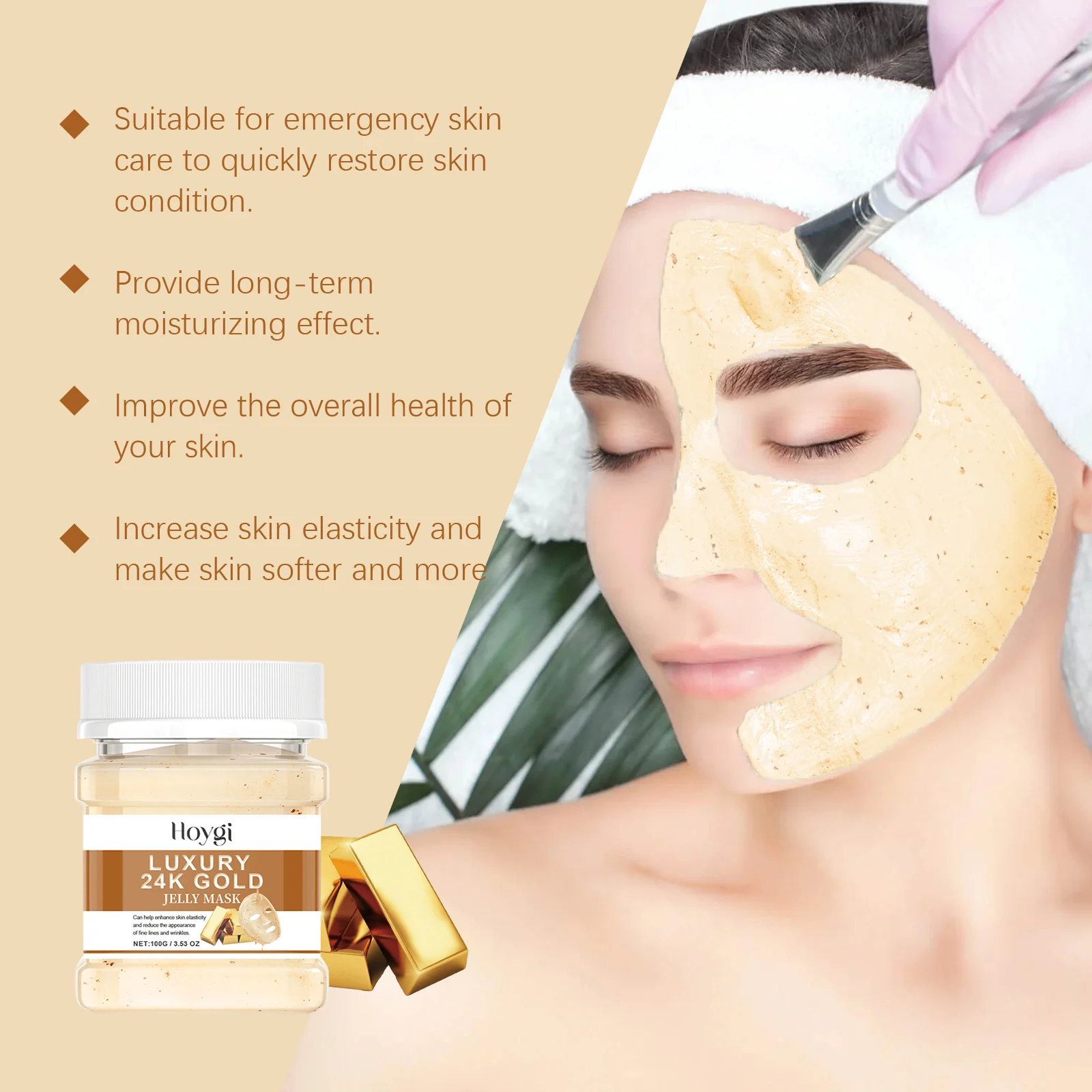 24K Gold Hydrating Mask Powder 100g with Pectin & Niacinamide for Moisture Lock & Skin Radiance 8 24k gold hydrating mask powder 100g cih tcb7gzzx desc 8