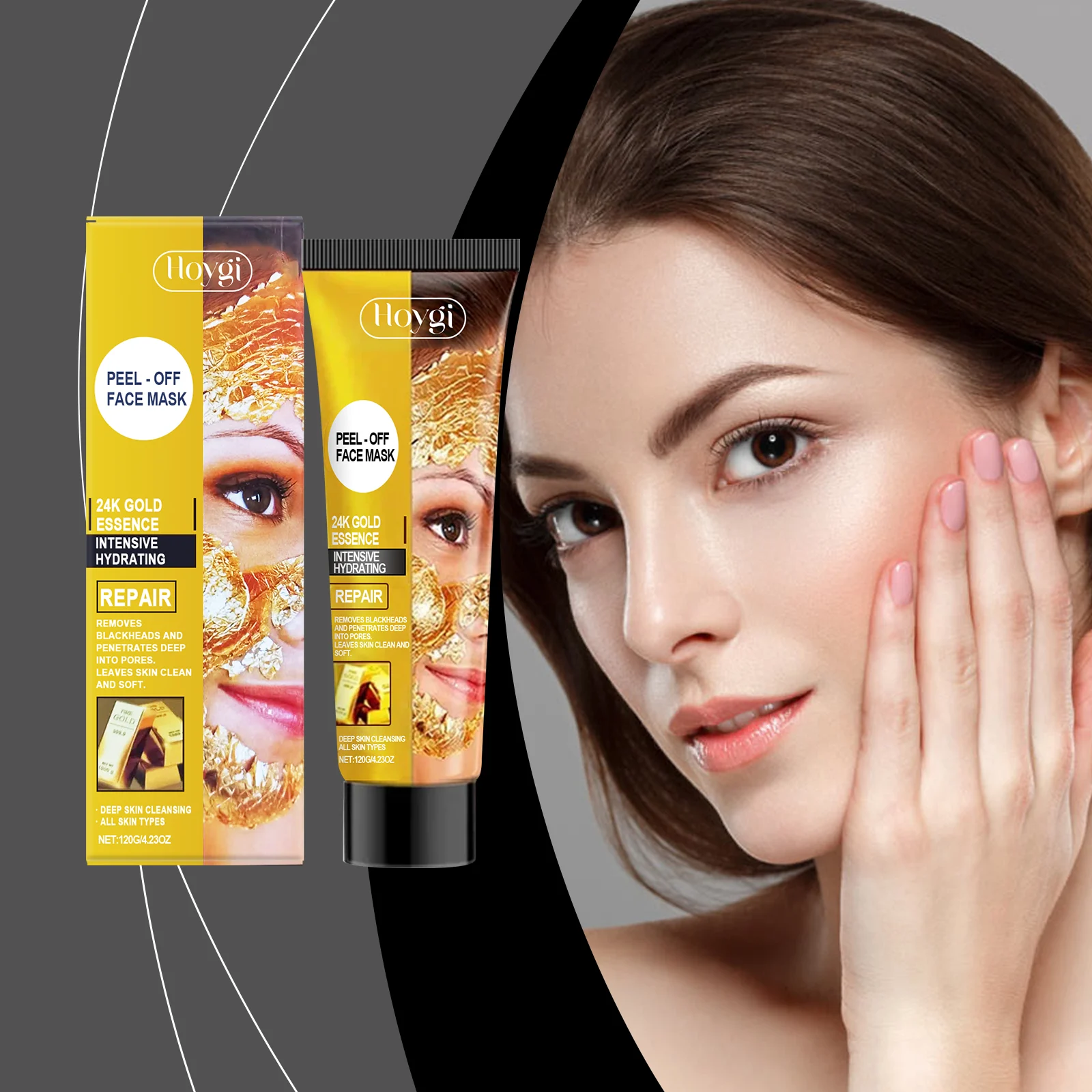24K Gold Peel-Off Face Mask 120g Deep Cleansing Hydrating Pore Minimizer 2 24k gold peel off face mask 120g deep cleansing cih 8rf2kqrs desc 2