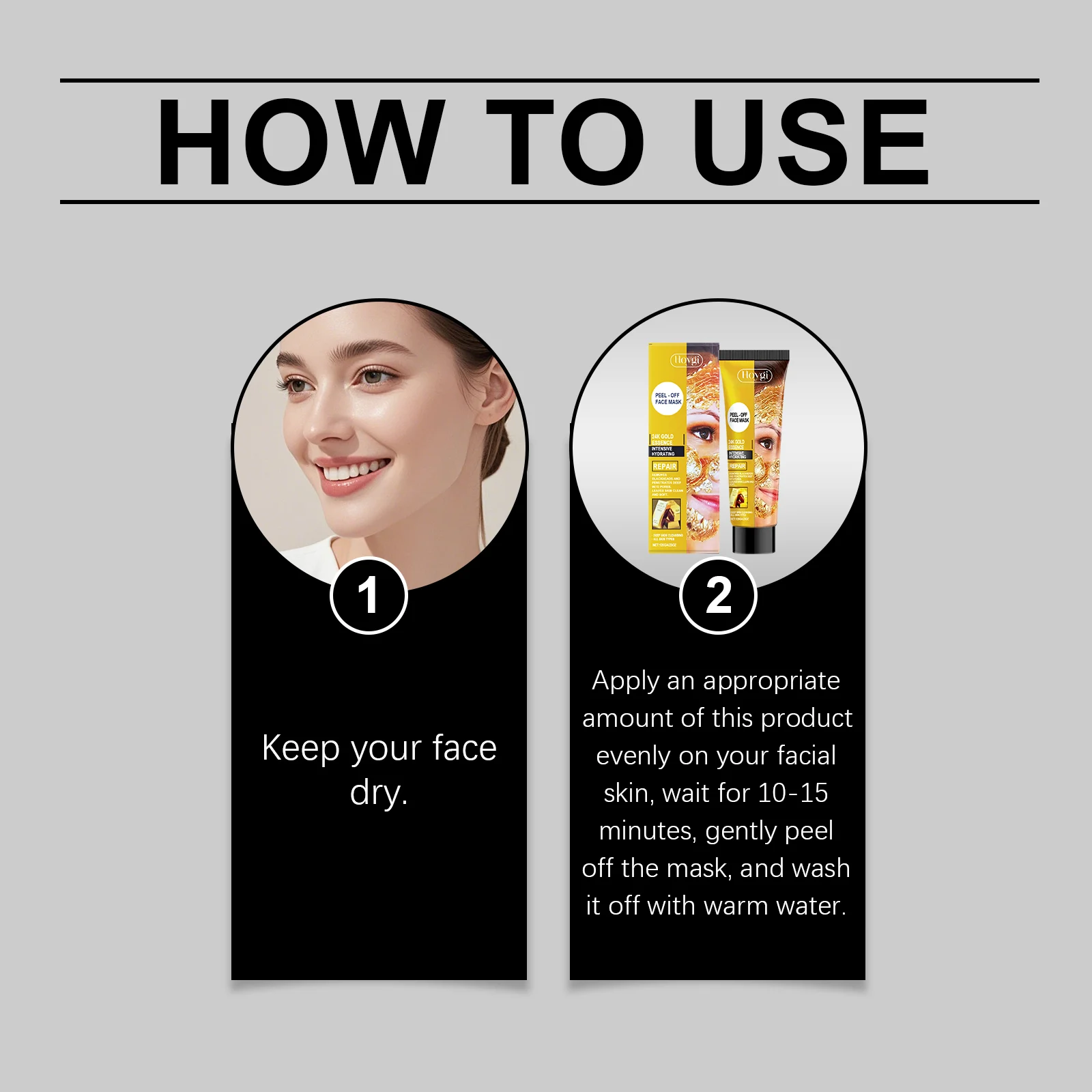 24K Gold Peel-Off Face Mask 120g Deep Cleansing Hydrating Pore Minimizer 4 24k gold peel off face mask 120g deep cleansing cih 8rf2kqrs desc 4