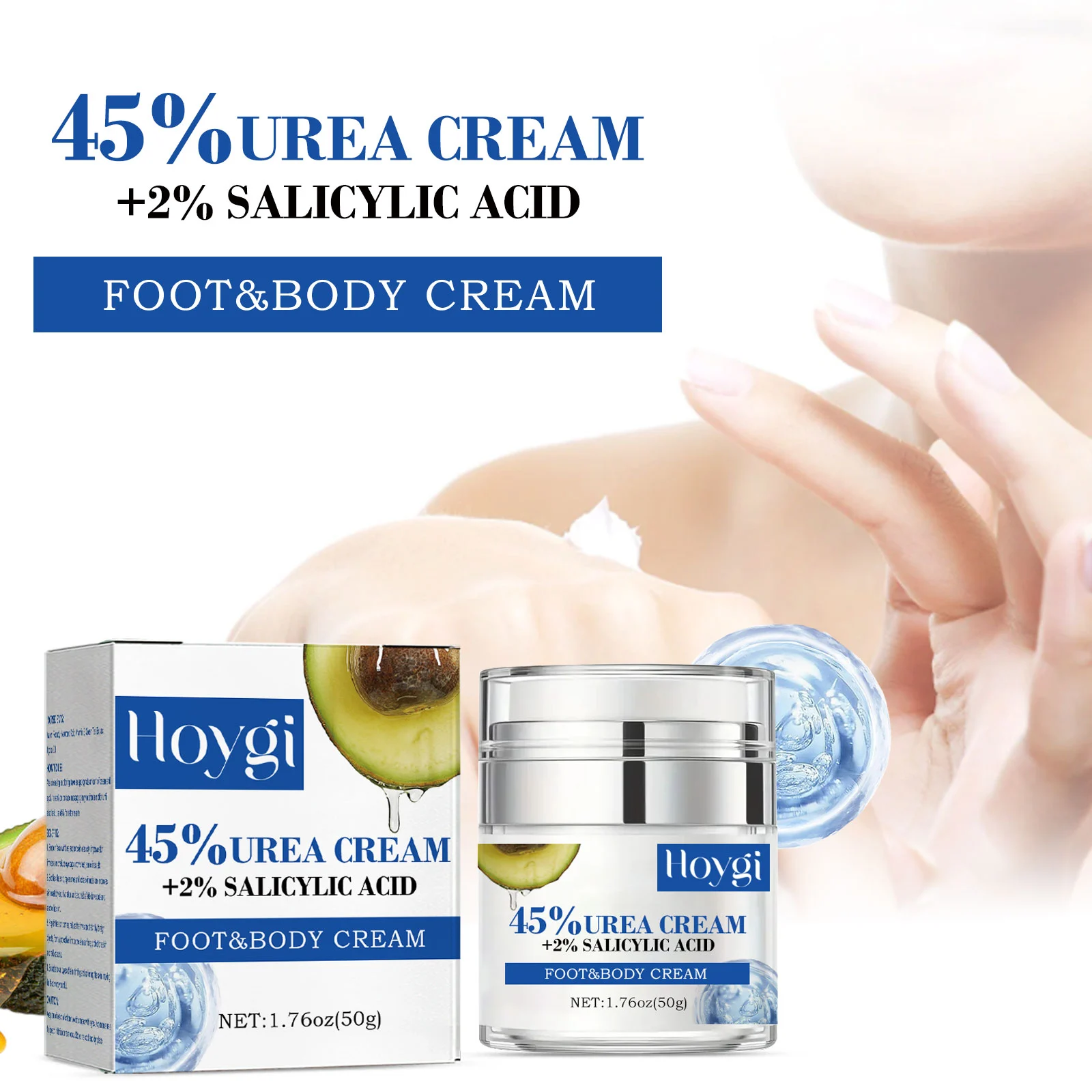45% Urea Foot Cream 50g with 2% Salicylic Acid for Cracked Heels & Dry Skin Repair 8 45 urea foot cream 50g cracked heels repair cih af24uk8e desc 8