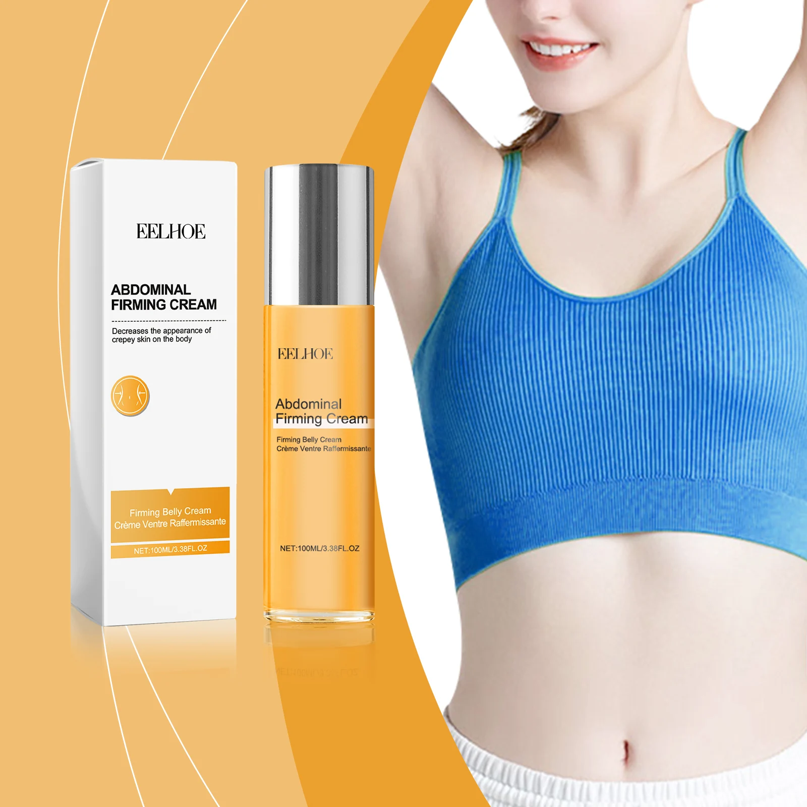 Abdominal Firming Cream 100ml with Shea Butter & Avocado for Smooth Skin & Contouring 2 abdominal firming cream 100ml cih sgw9ga8j desc 2