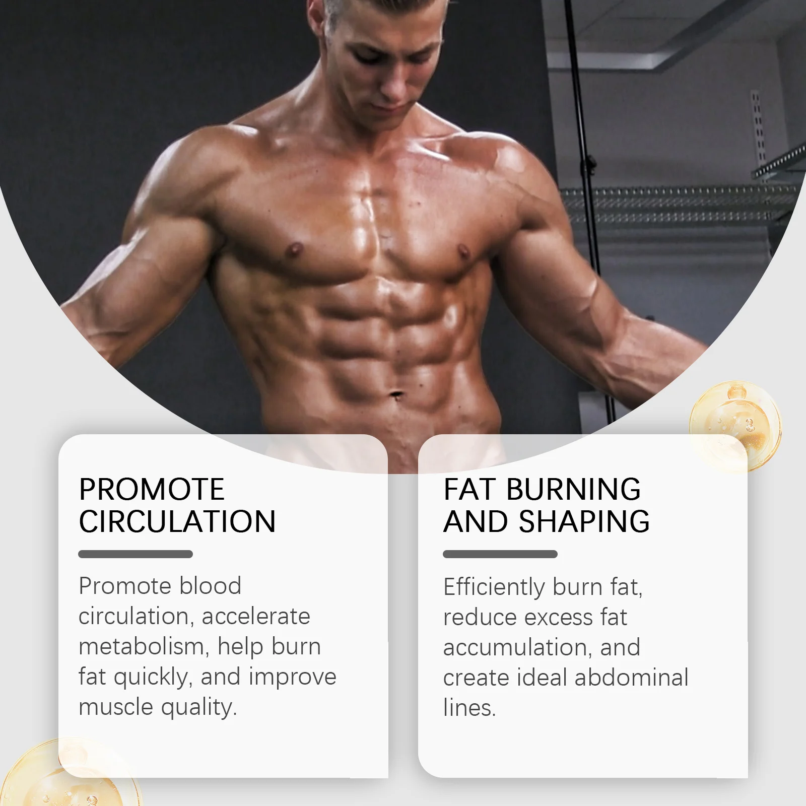 Abs Cream for Men & Women - Thermo Shaper Fat Burning & Muscle Toning Body Cream 120g 6 abs cream fat burning muscle toning body cream 120g cih 3gmfbdae desc 6