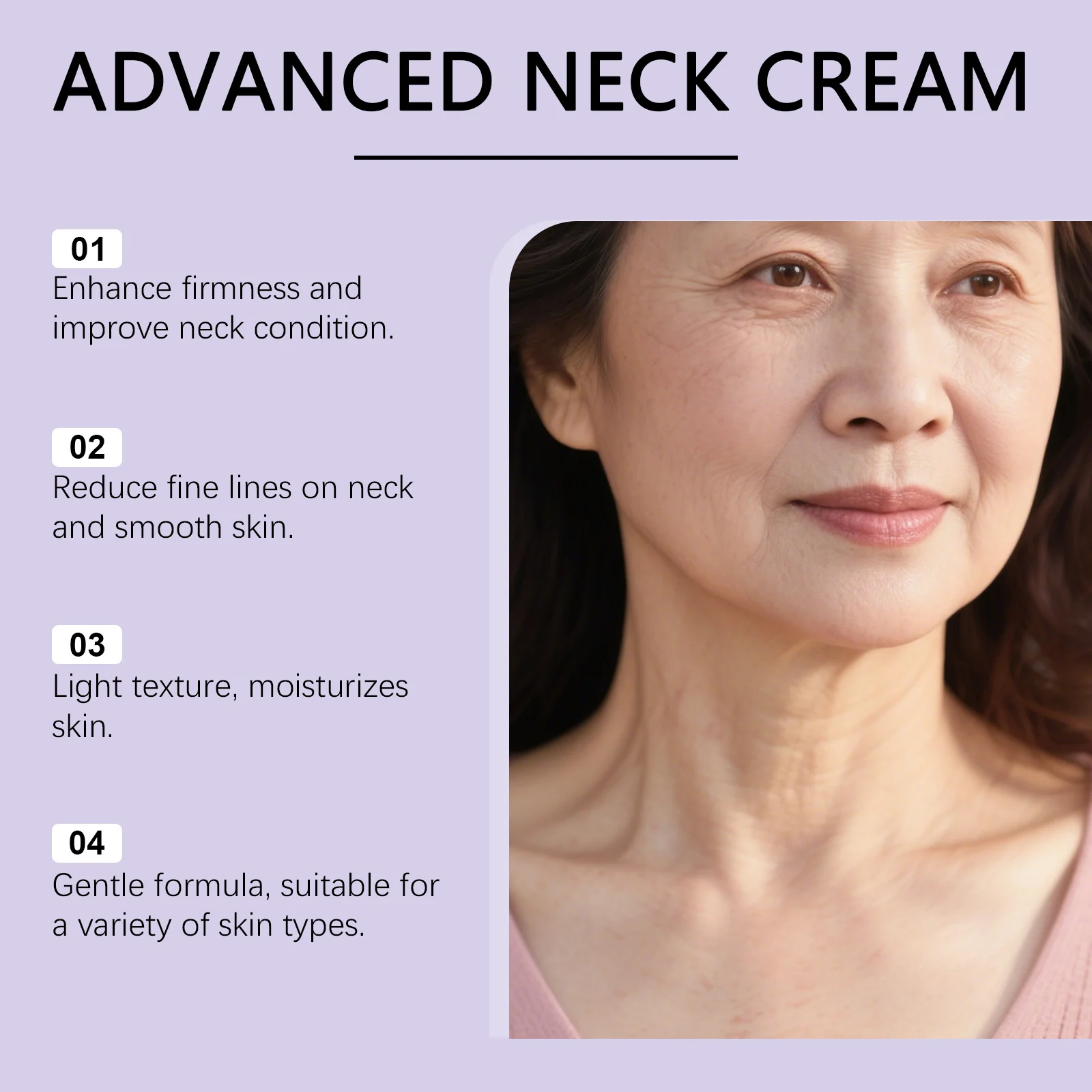 Hoygi Advanced Neck Cream with 4% Cupuacu Butter & Argireline for Firming, Smoothing Fine Lines 5 advanced neck firming cream cih 237skhsq desc 5