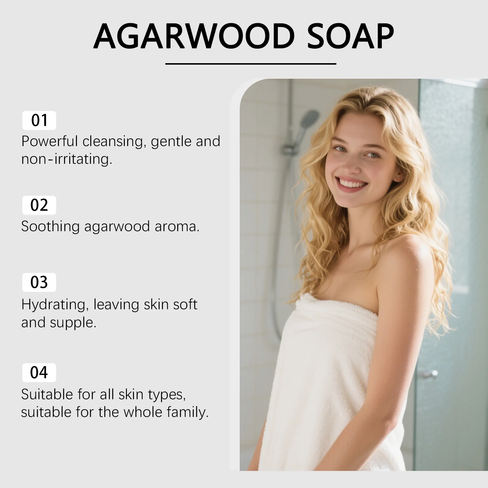 Agarwood Soap Gentle Cleansing and Moisturizing Bath Bar 100g for Sensitive Skin 5 agarwood soap gentle cleansing moisturizing bath bar 100g der ud2mzpu2 desc 5