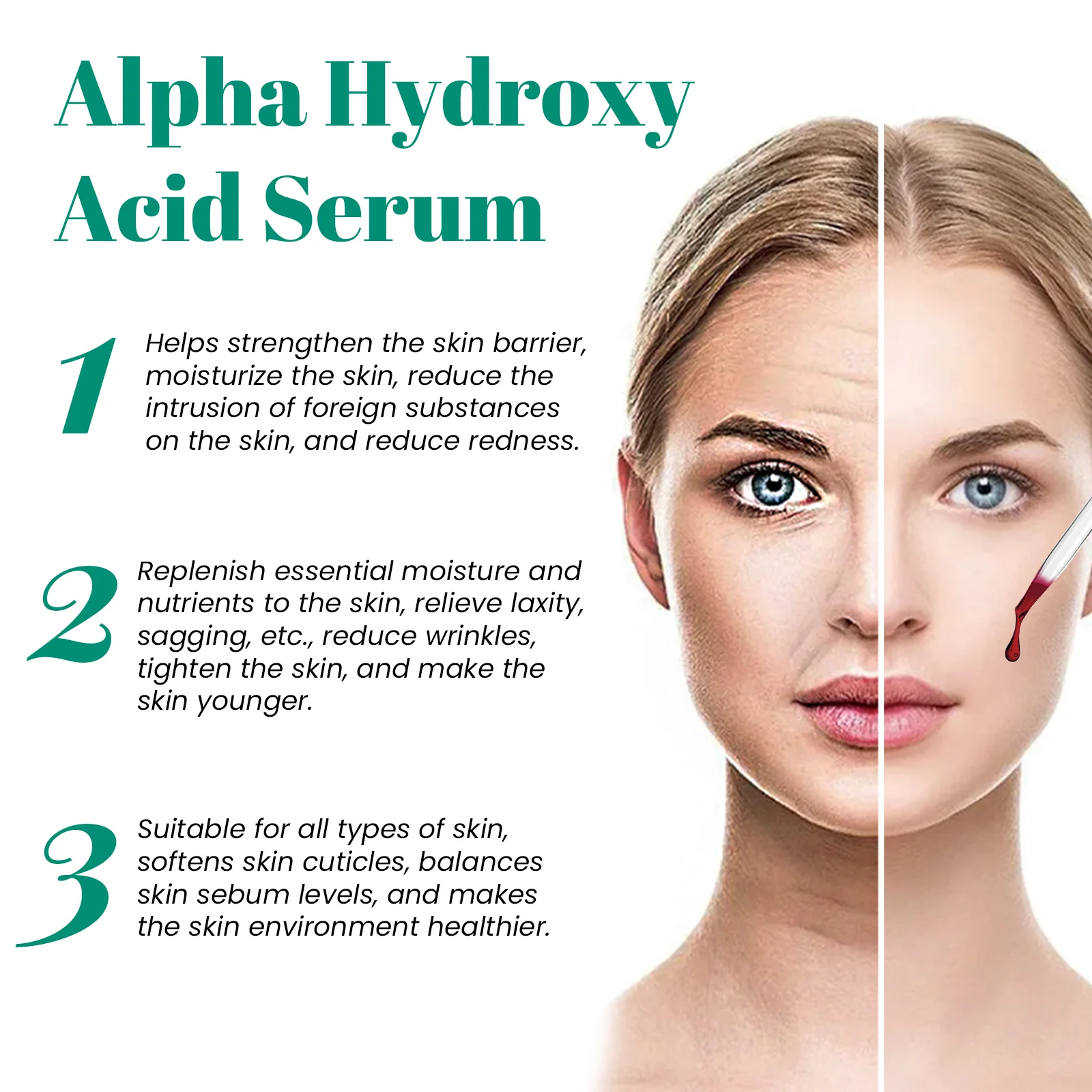 Hoygi AHA BHA Serum for Acne Pores Brightening Firming Skin 5 aha bha acid serum cih a97td35c desc 5