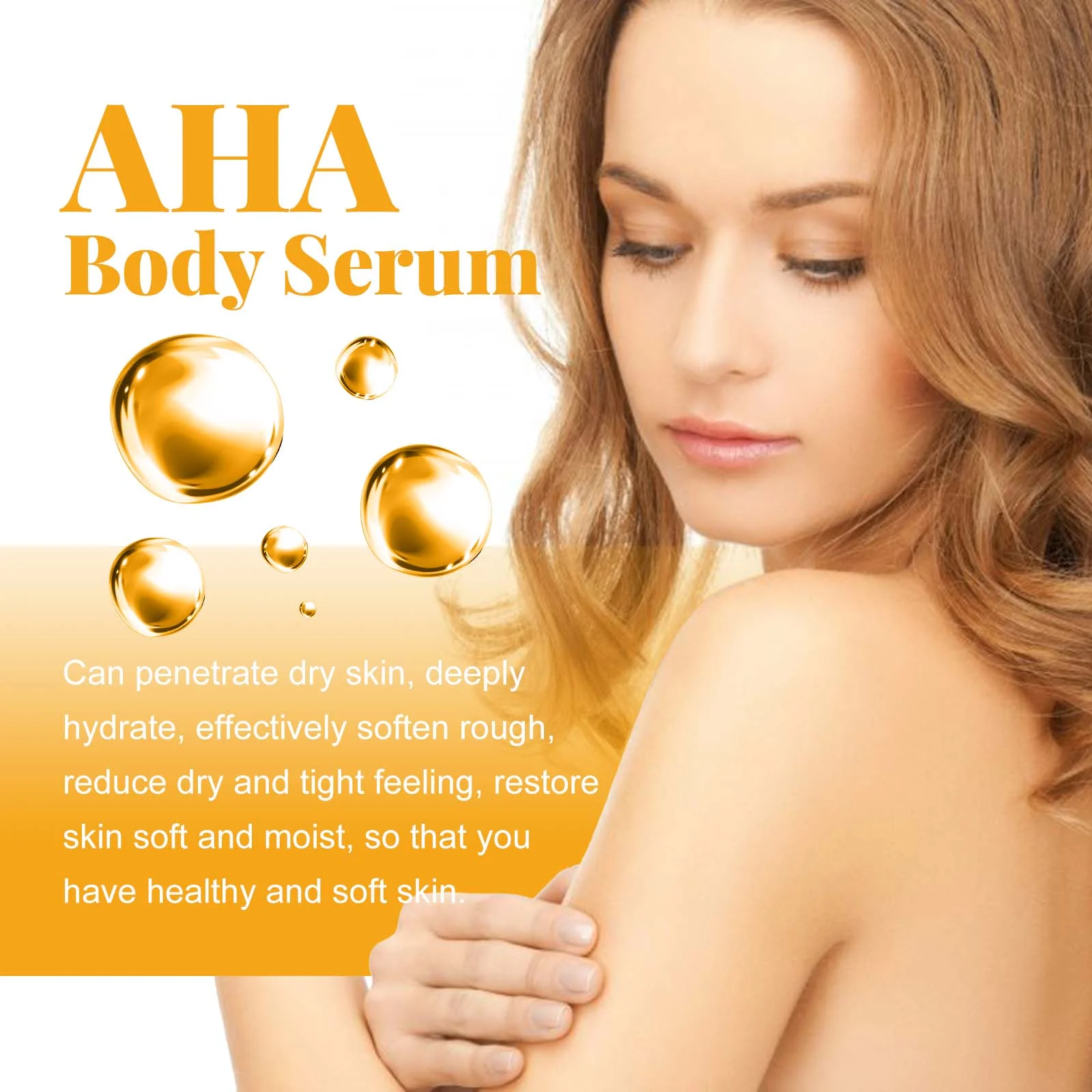 AHA Face & Body Serum 100ml Hydrating Brightening with Niacinamide & Hyaluronic Acid 5 aha face body serum 100ml hydrating brightening cih wb662p8z desc 5