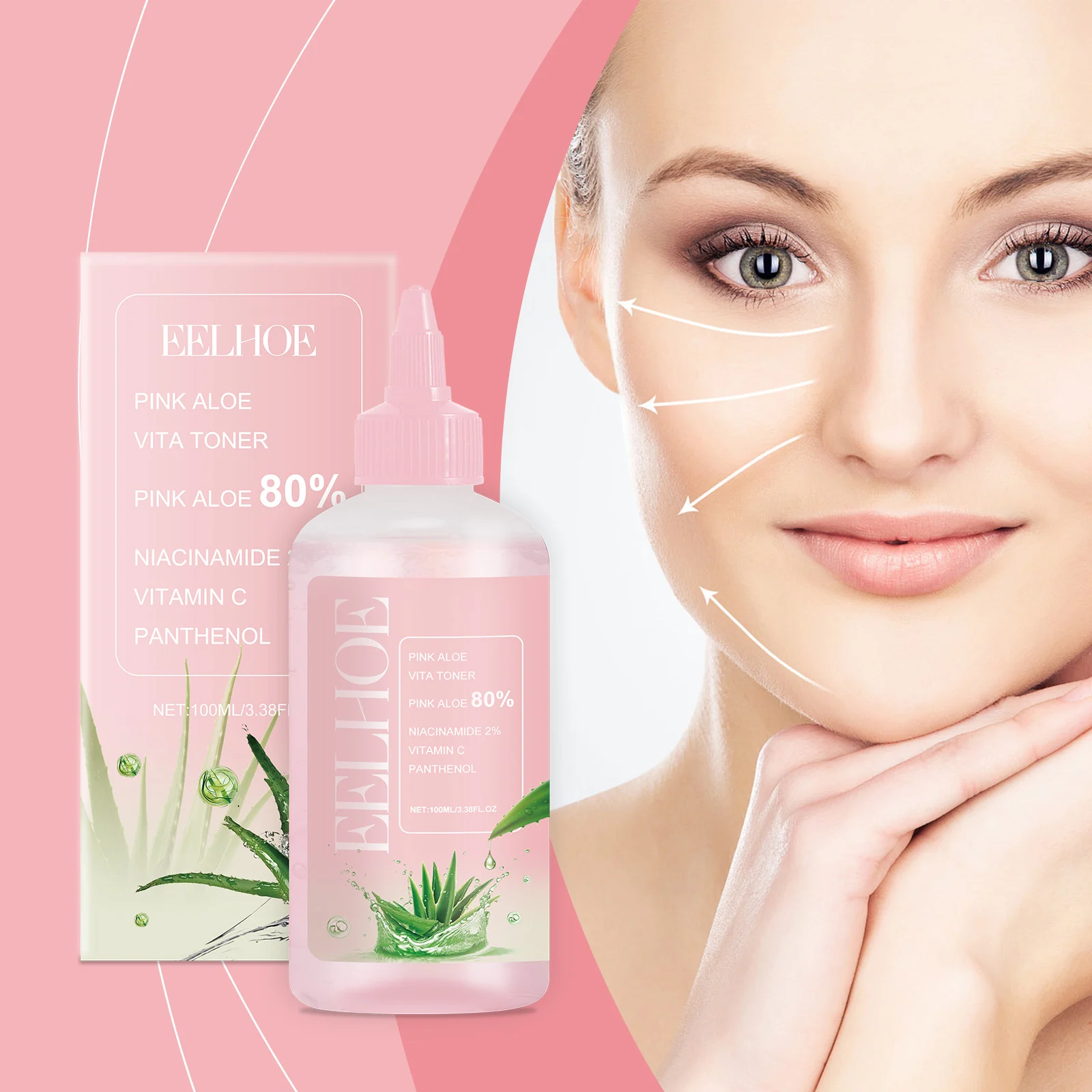 Aloe Soothing Toner 100ml with Niacinamide & Vitamin C for Hydrating & Brightening Skin 2 aloe soothing toner 100ml cih w9pprkzb desc 2