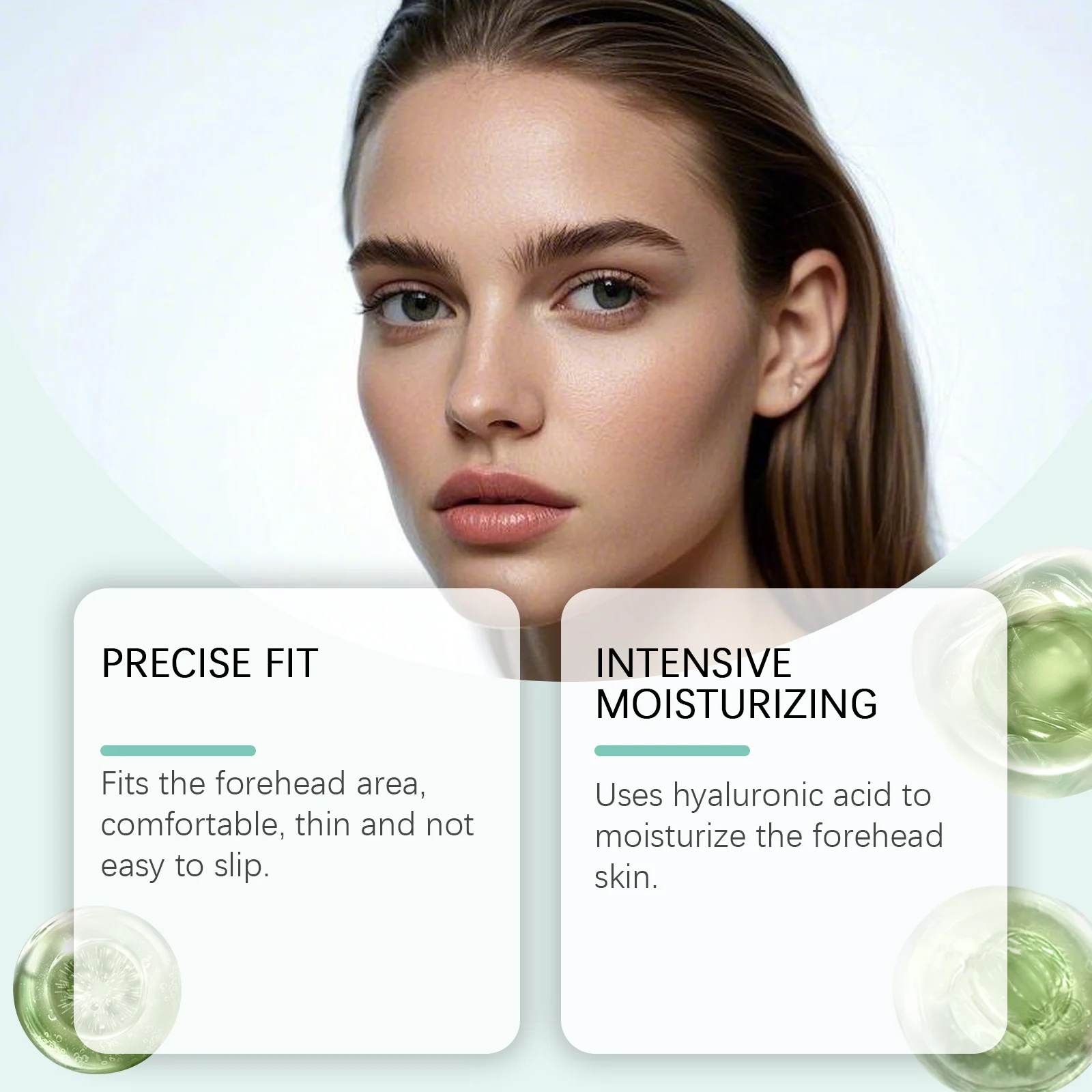 Aloe Vera Forehead Tightening Patches 60pcs Hydrating Anti-Wrinkle Forehead Care 9 aloe vera forehead tightening patches 60pcs cih eu575ysv desc 9