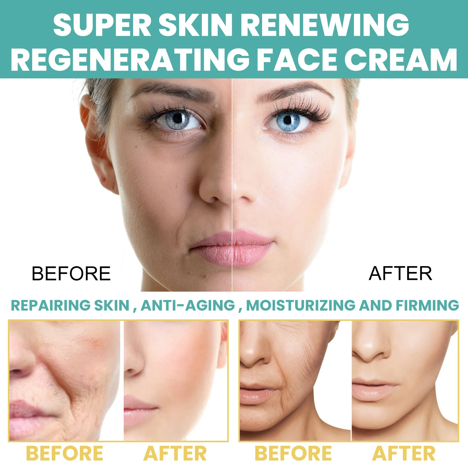 Anti-Aging Face Cream Regenerating Moisturizing and Firming Skin Care 50g 7 anti aging face cream regenerating moisturizing firming 50g cih rajker3q desc 7