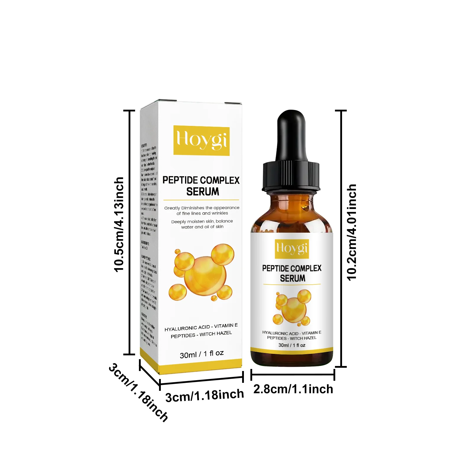 Hoygi Anti-Wrinkle Face Serum with Hyaluronic Acid & Peptides for Dry Skin 1 anti aging face serum cih 5ngscttc desc 1