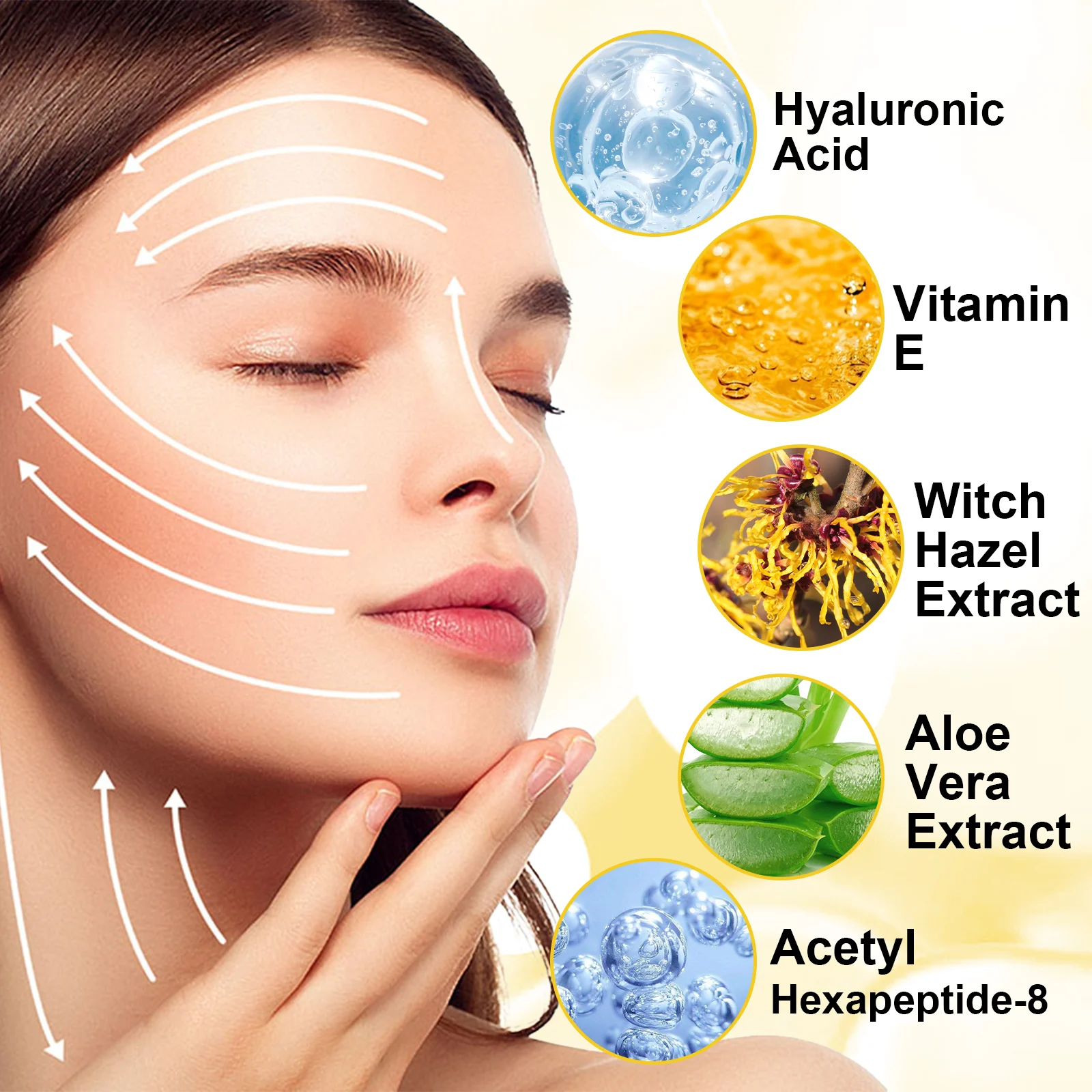Hoygi Anti-Wrinkle Face Serum with Hyaluronic Acid & Peptides for Dry Skin 3 anti aging face serum cih 5ngscttc desc 3
