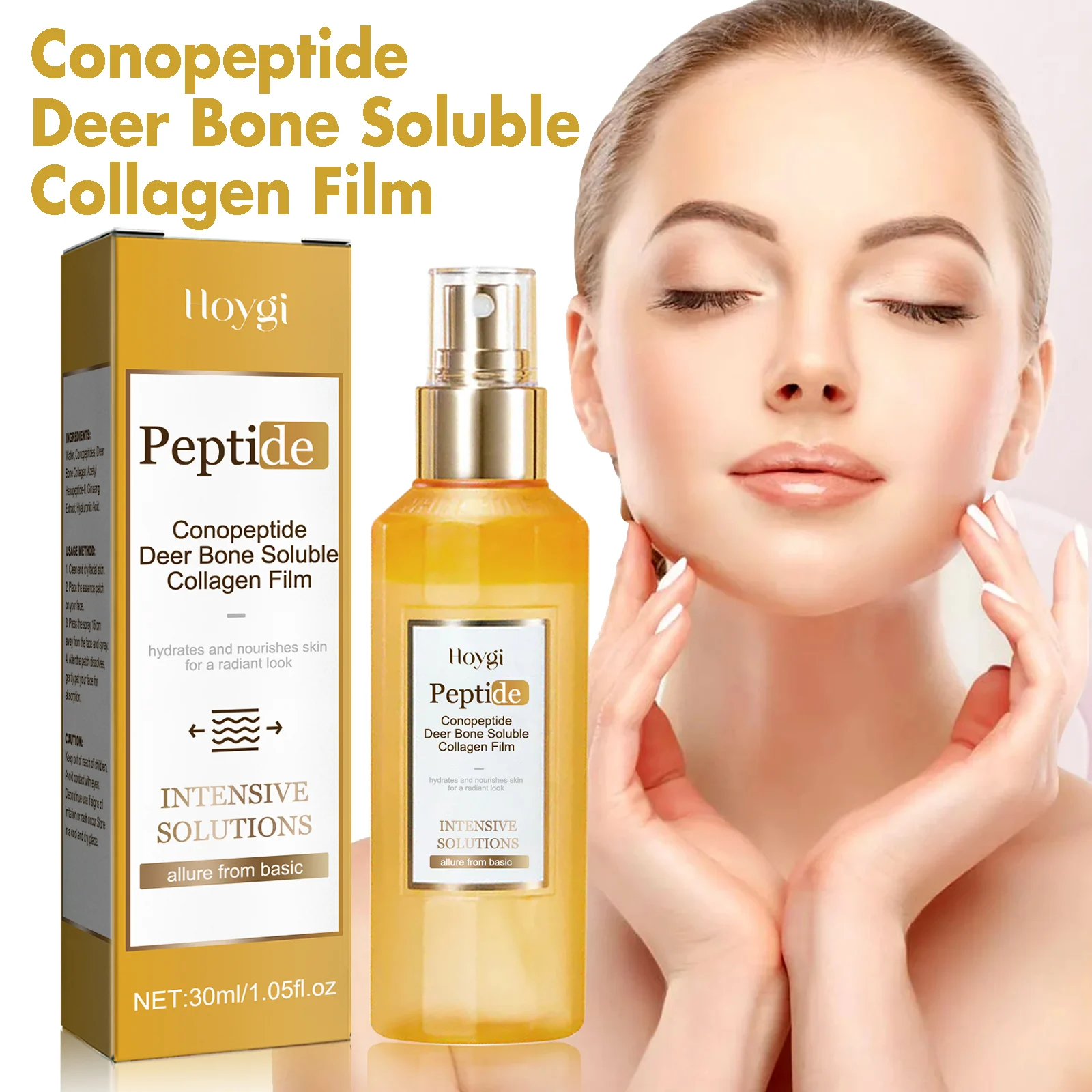 Hoygi Anti-Aging Serum with Conopeptide and Deer Bone Collagen for Brightening, Hydration, and Wrinkle Reduction 2 anti aging facial serum cih r9m66nd8 desc 2