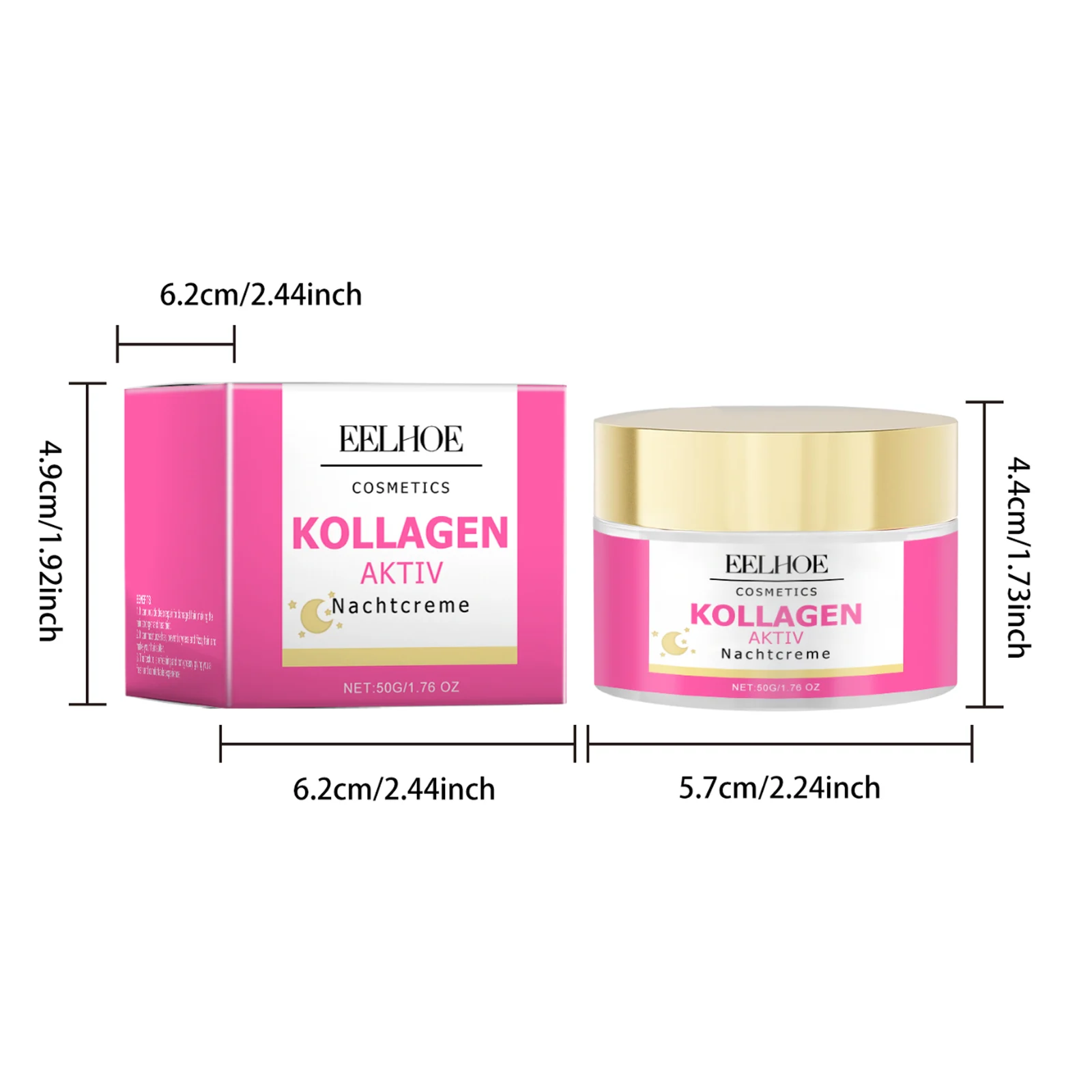 Anti-Aging Firming Cream 50g Deep Moisturizing Collagen Night Cream for Wrinkles & Elasticity 1 anti aging firming collagen night cream 50g cih saggjbwb desc 1