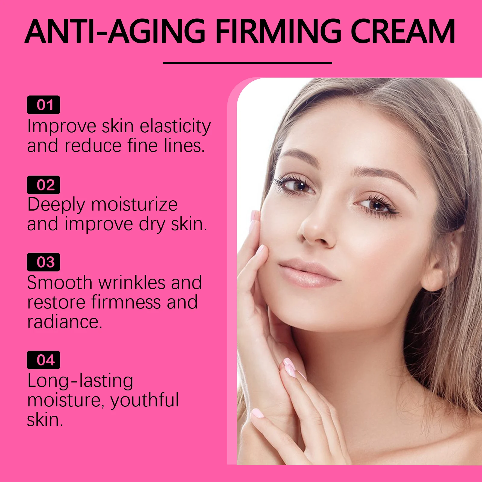 Anti-Aging Firming Cream 50g Deep Moisturizing Collagen Night Cream for Wrinkles & Elasticity 7 anti aging firming collagen night cream 50g cih saggjbwb desc 7