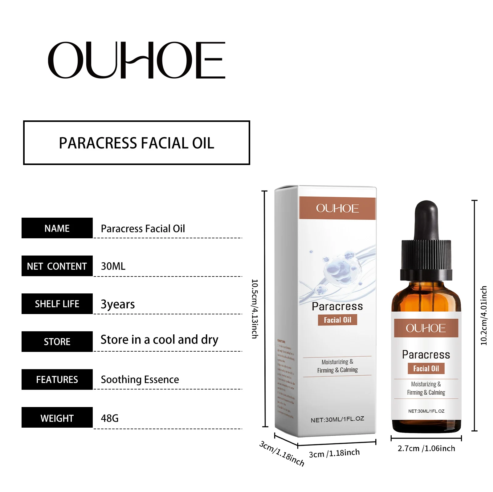 Anti-Aging Repair Serum with Acmella Oleracea & Hyaluronic Acid 30ml 1 anti aging repair serum acmella oleracea hyaluronic acid 30ml cih rfufce4g desc 1