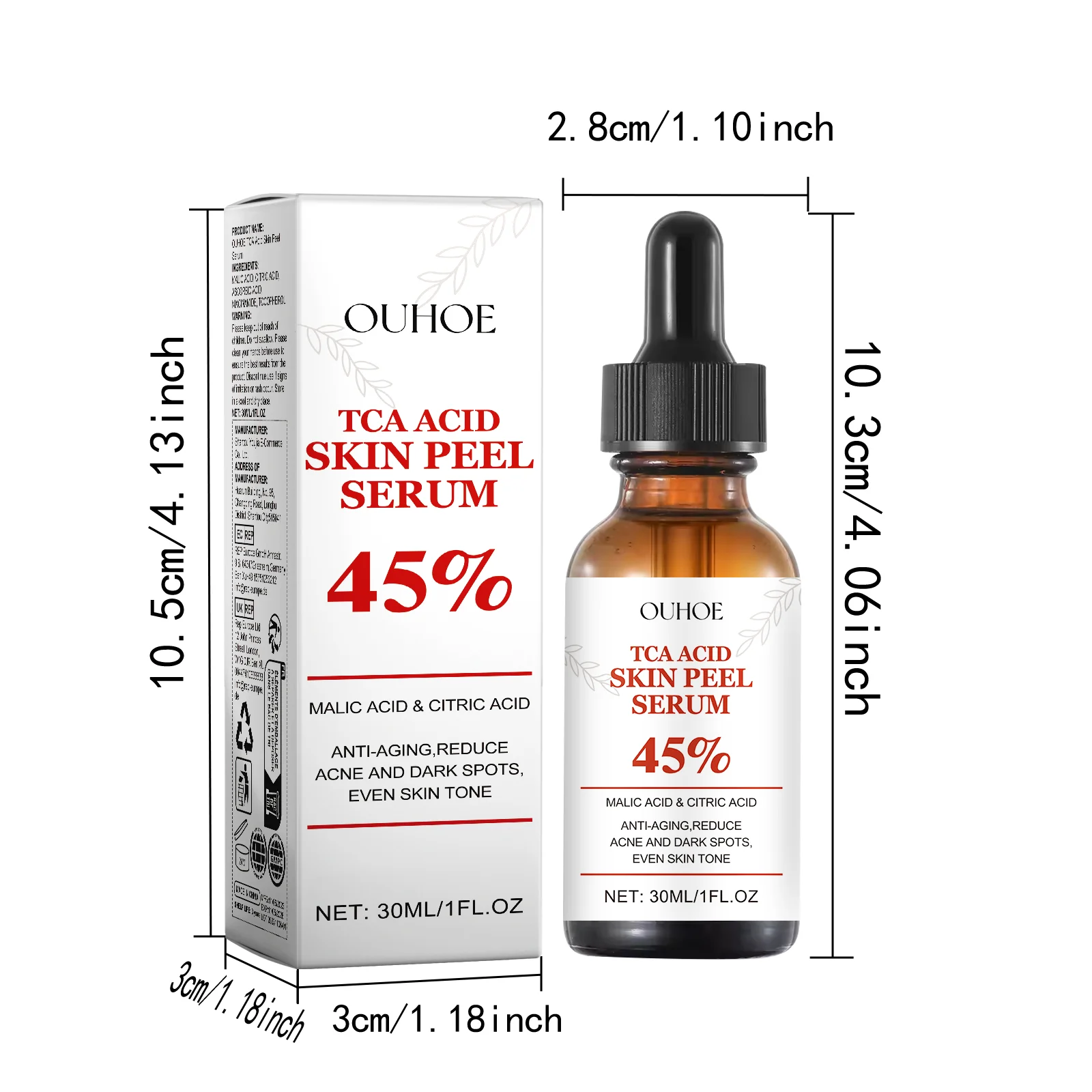 Anti Aging Serum with Apple Acid, Citric Acid & Ascorbic Acid 30ml 1 anti aging serum 30ml cih 7nejwpcs desc 1