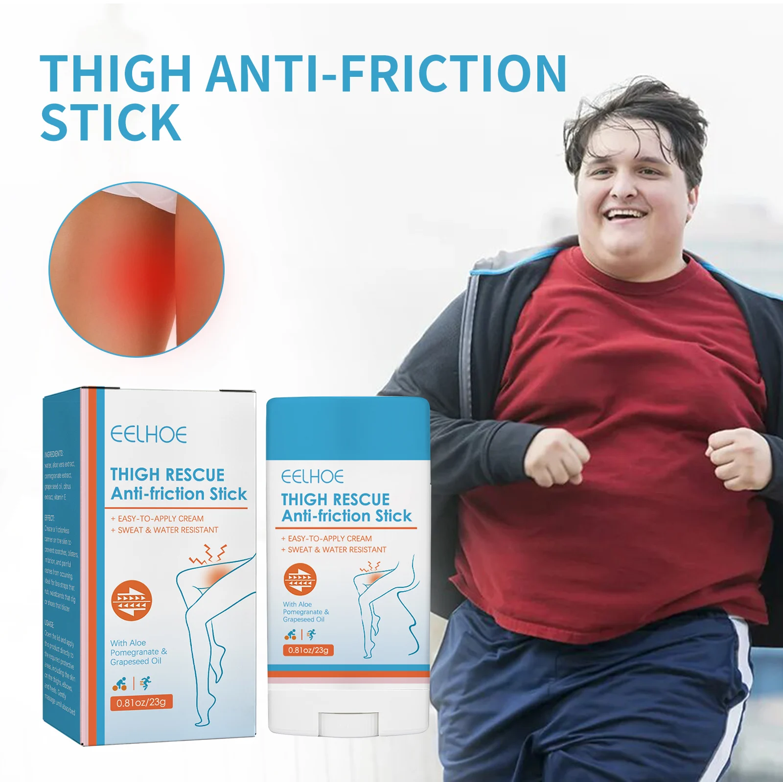 Anti-Chafing Stick for Thighs 23g Waterproof Sweat-Resistant Friction Protection Cream 2 anti chafing stick for thighs 23g cih fqyvh6se desc 2