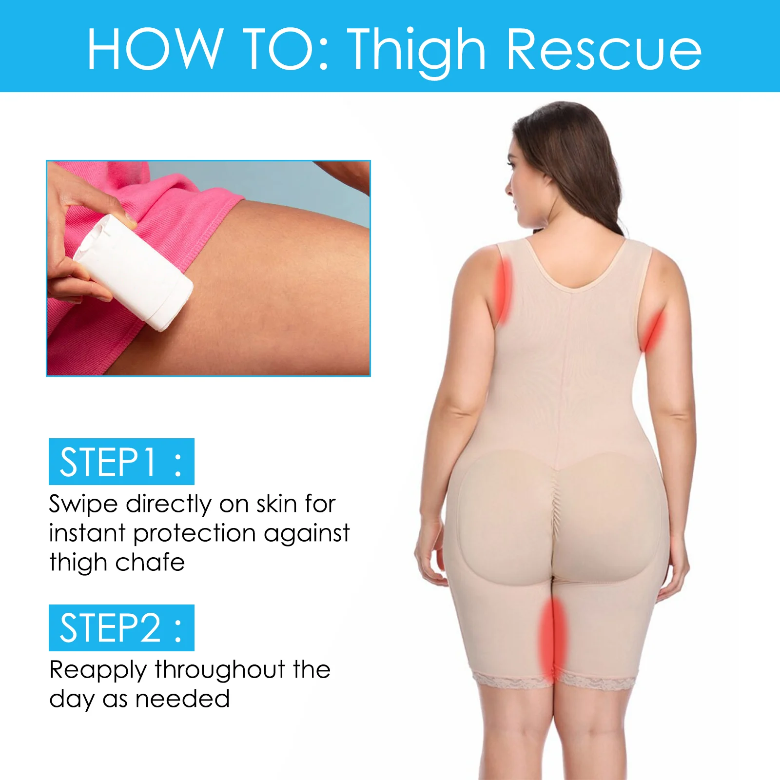 Anti-Chafing Stick for Thighs 23g Waterproof Sweat-Resistant Friction Protection Cream 4 anti chafing stick for thighs 23g cih fqyvh6se desc 4