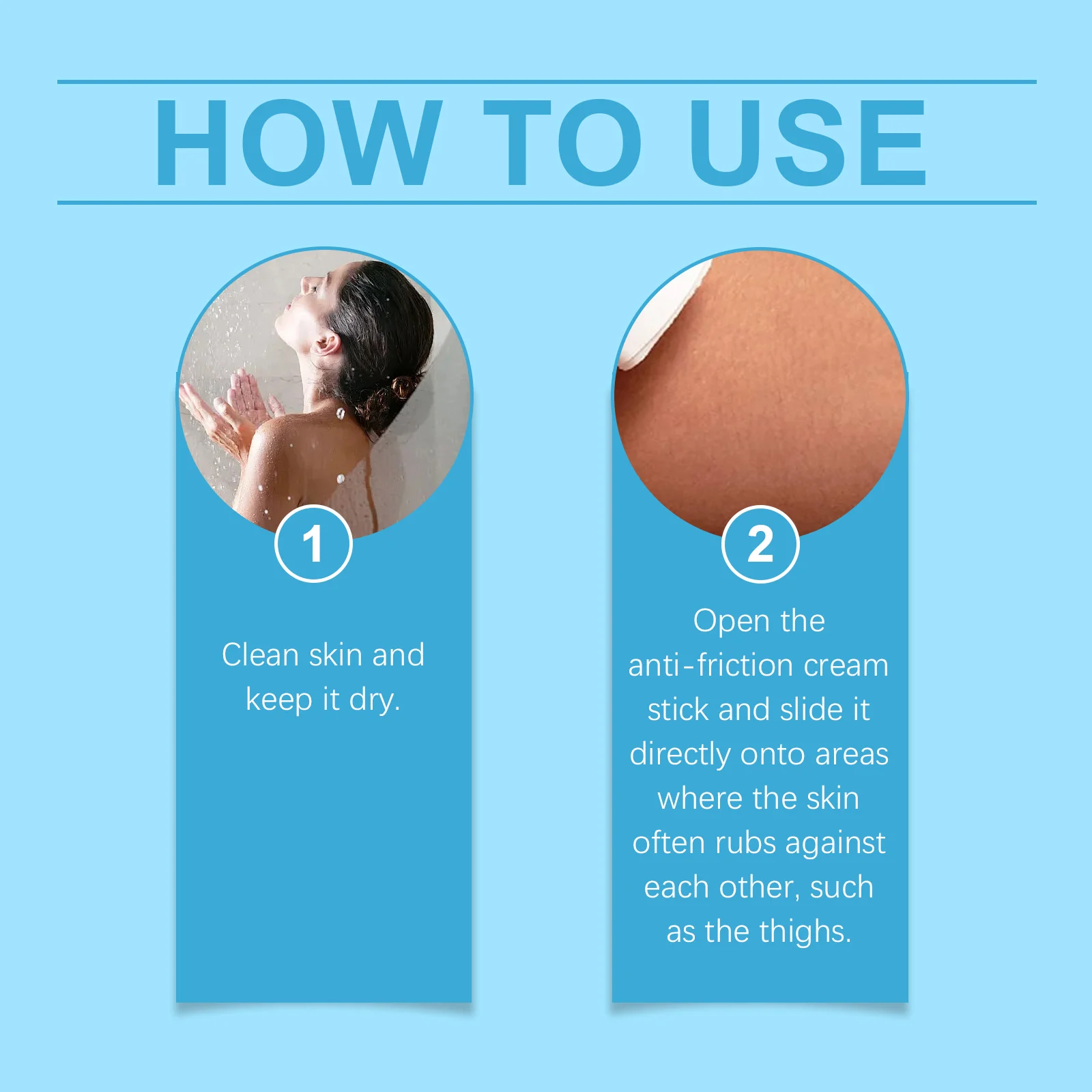 OceAura Thigh Anti-Friction Stick for Skin Protection, Moisturizing & Sweat Resistant 4 anti friction stick cih 2xfu5ave desc 4