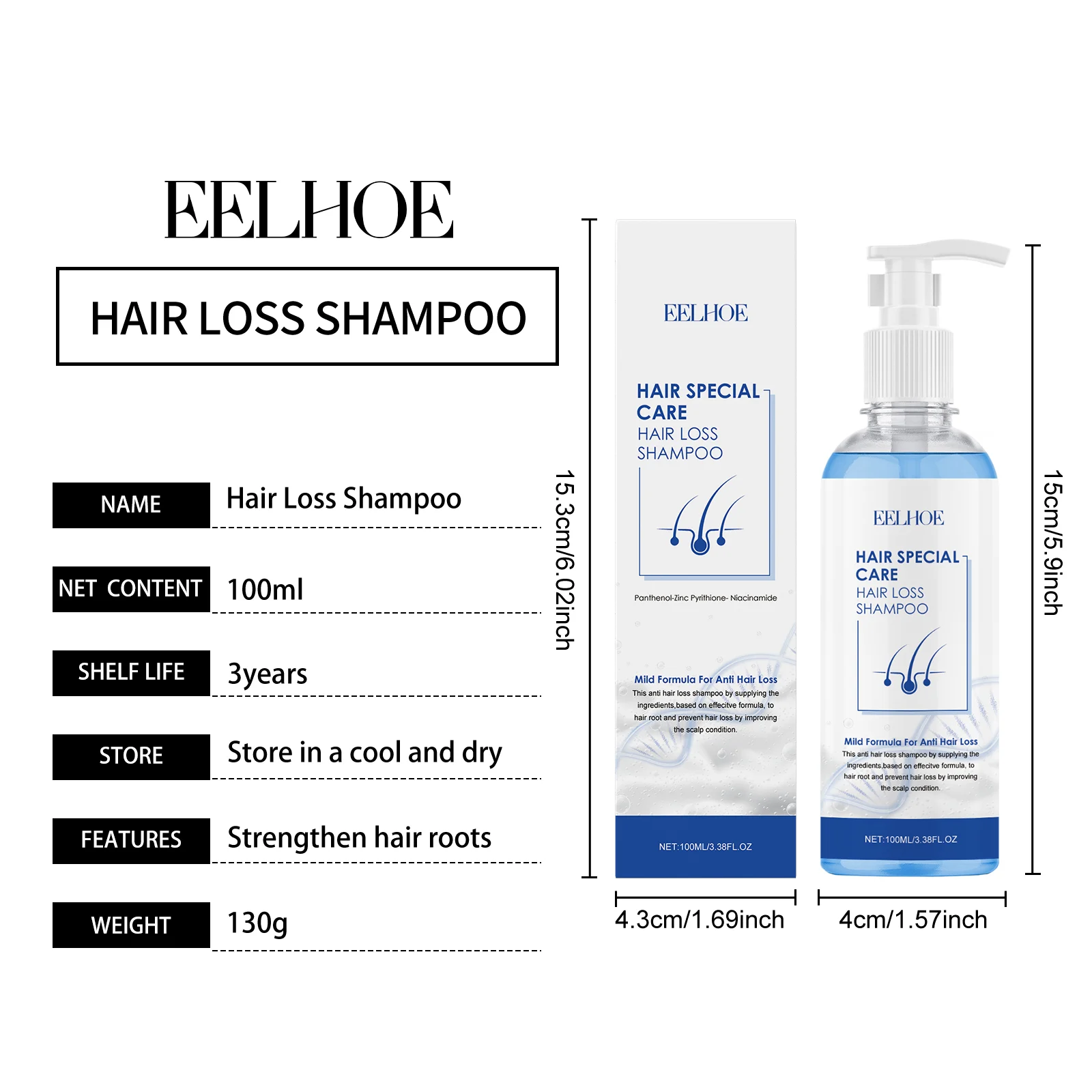Anti Hair Loss Shampoo Strengthens Roots & Reduces Breakage 100ml 1 anti hair loss shampoo 100ml cih m4gpqdtu desc 1