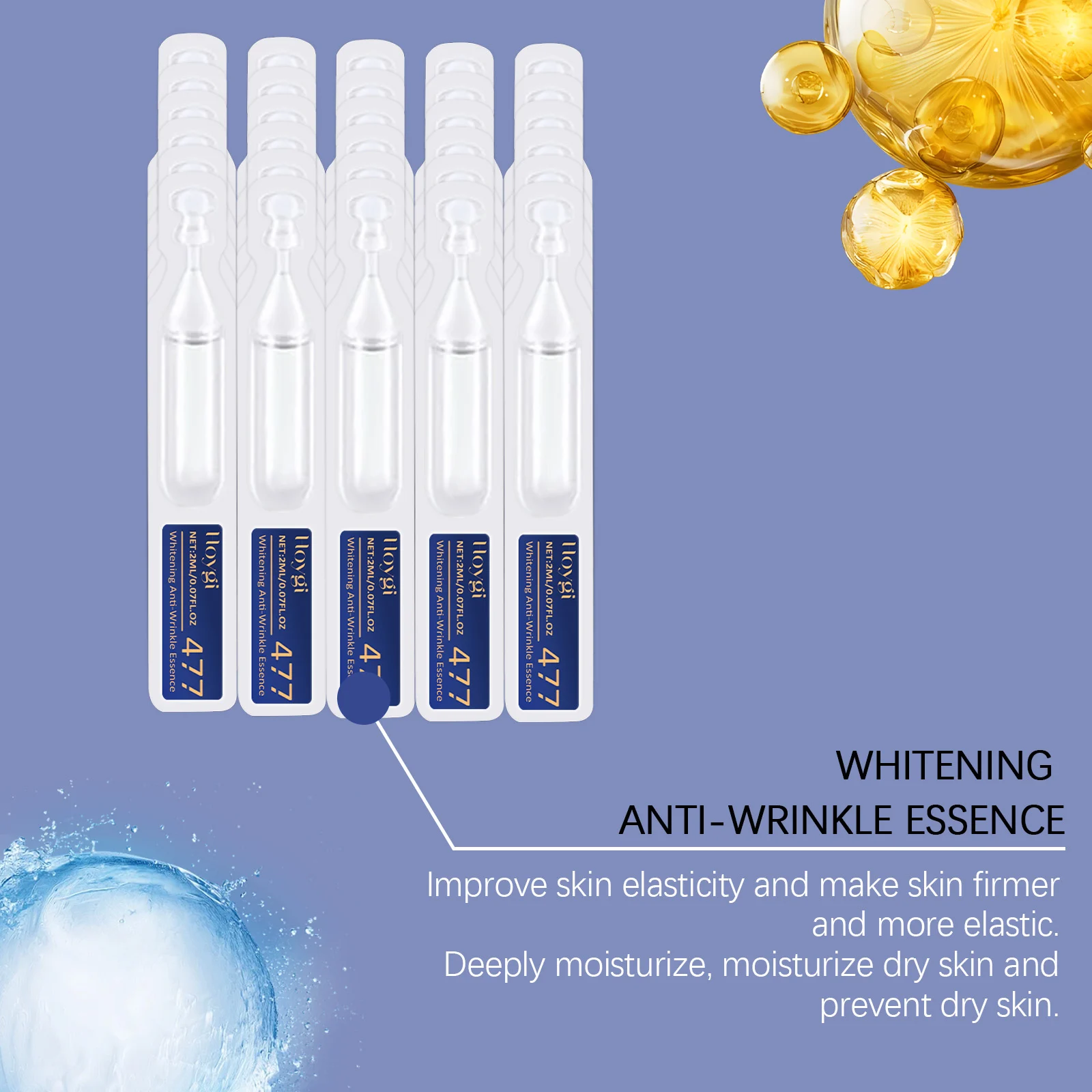 Anti-Wrinkle Brightening Essence 60ml with Hyaluronic Acid & Niacinamide for Firming & Hydration 7 anti wrinkle brightening essence 60ml cih dcgzq5nz desc 7