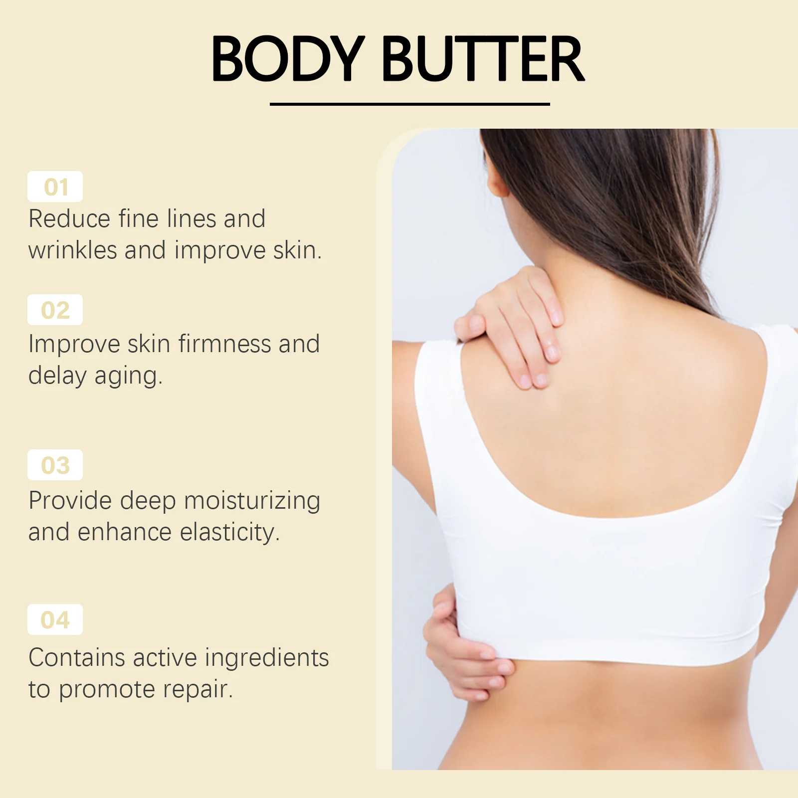 Anti-Wrinkle Firming Body Butter 50g Collagen & Shea Butter Moisturizer for All Skin Types 9 anti wrinkle firming body butter 50g cih baknhy7t desc 9