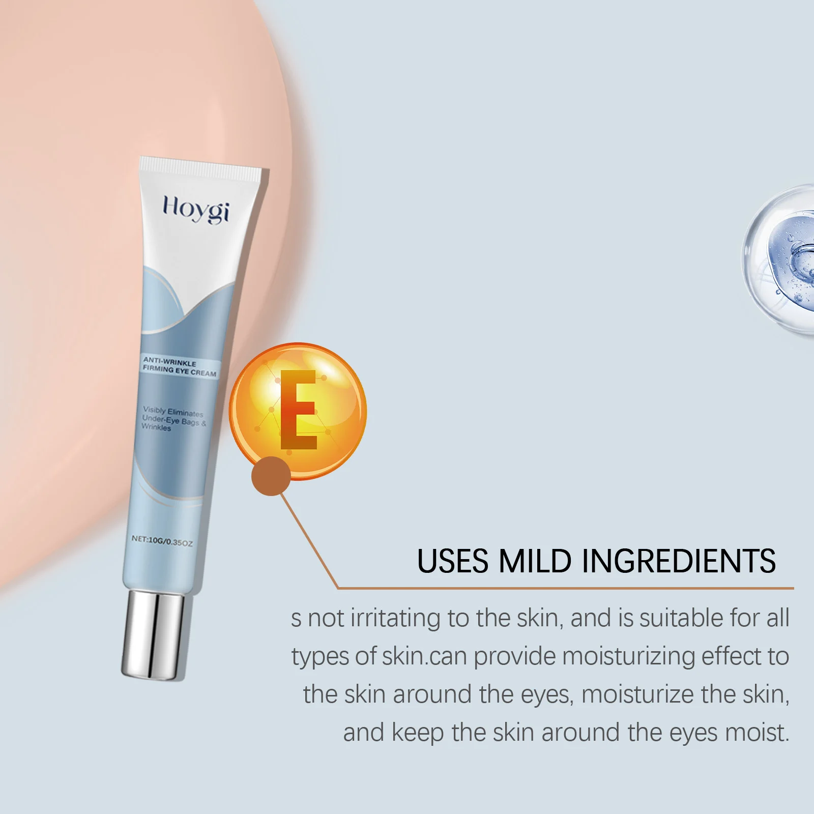 Anti-Wrinkle Firming Eye Cream Moisturizing & Tightening Eye Treatment for Dark Circles & Fine Lines 10g 6 anti wrinkle firming eye cream 10g cih 7g856f9j desc 6