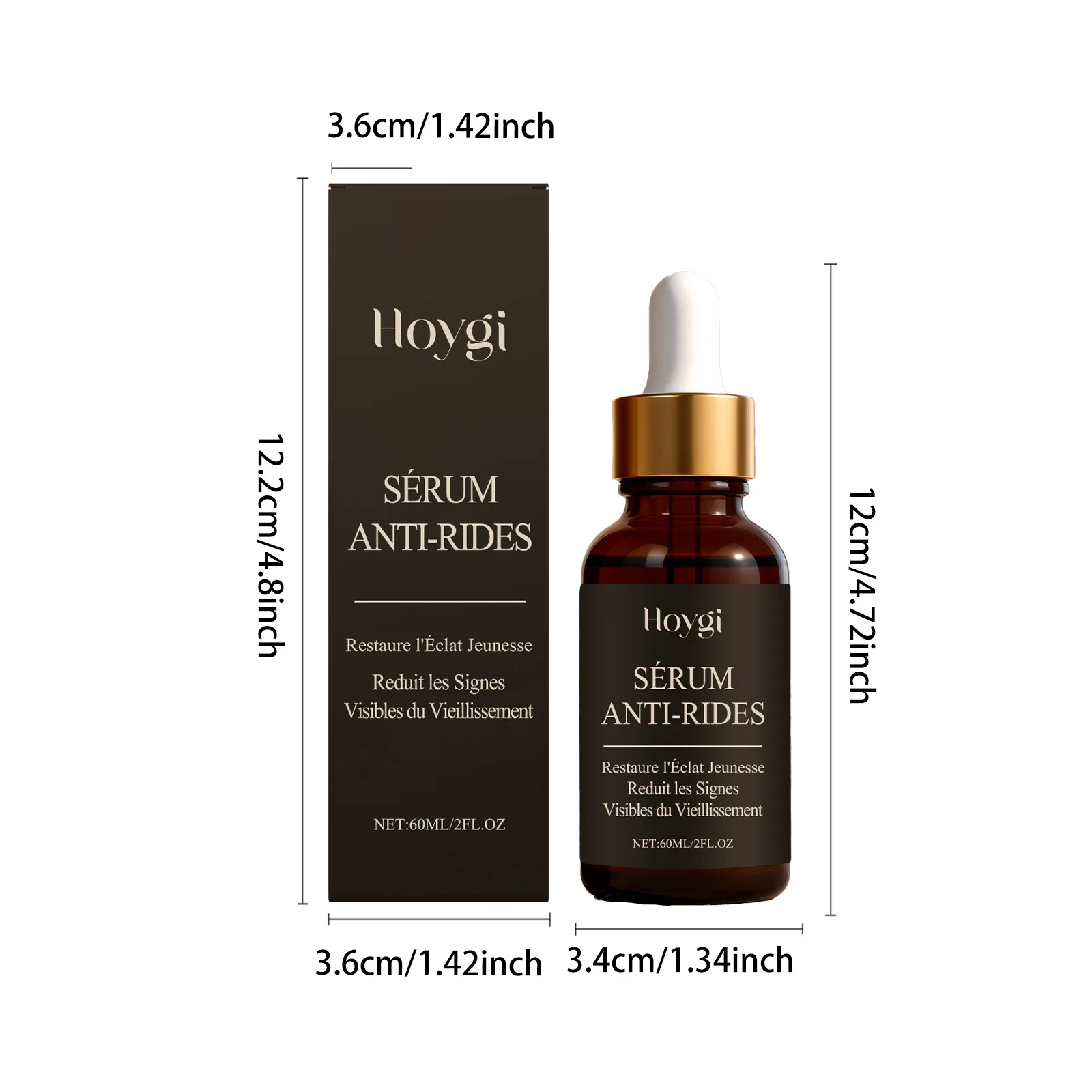 Anti-Wrinkle Serum 60ml Deep Hydration & Firming Face Treatment with Hyaluronic Acid & Retinol 1 anti wrinkle serum 60ml hyaluronic acid retinol der 49k9r3v4 desc 1