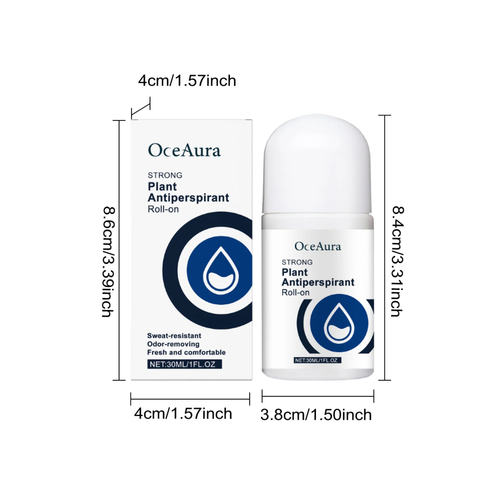 Antiperspirant Roll-On Deodorant 30ml for Sweat & Odor Control, Fresh & Non-Sticky 1 antiperspirant roll on deodorant 30ml der wu7pukty desc 1