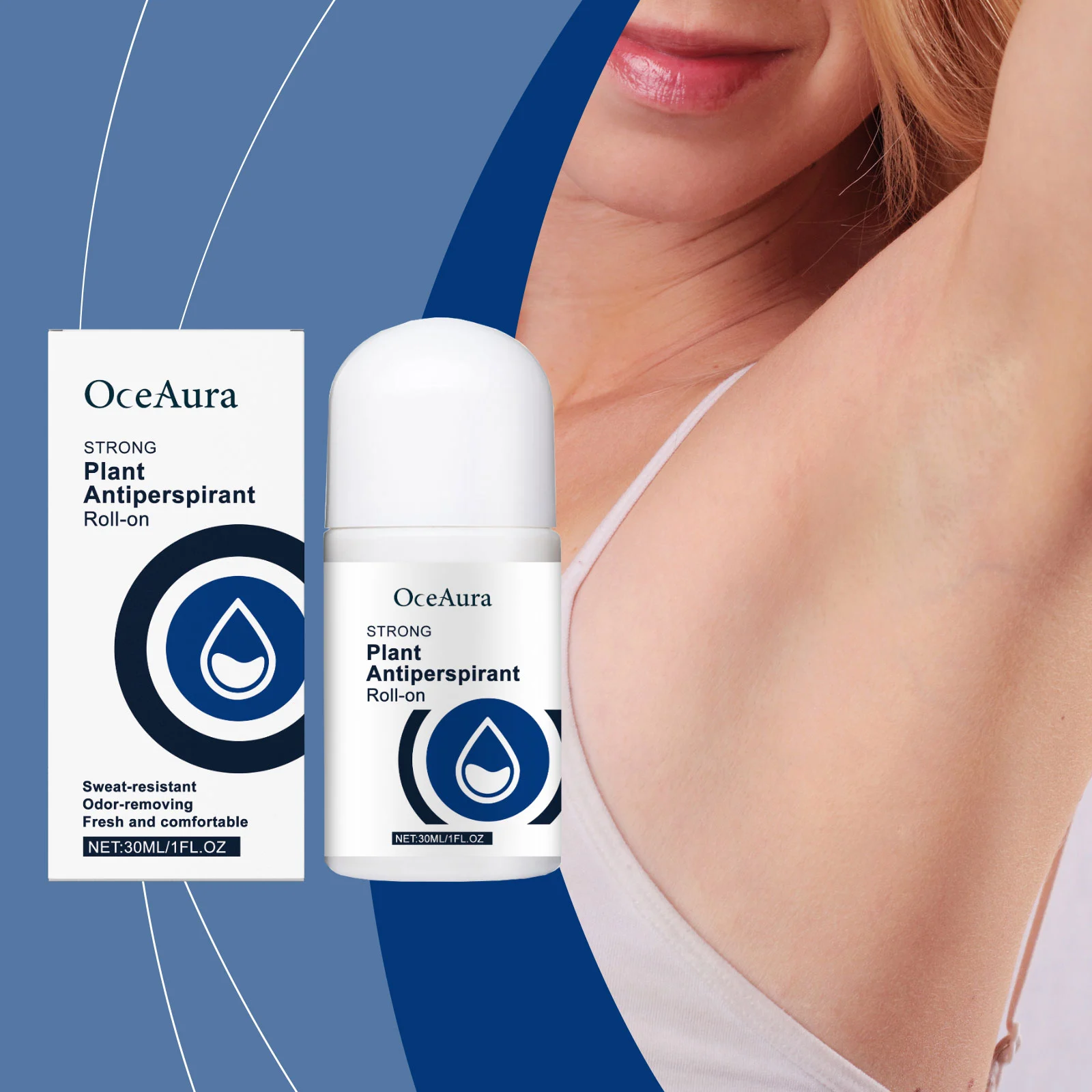 Antiperspirant Roll-On Deodorant 30ml for Sweat & Odor Control, Fresh & Non-Sticky 2 antiperspirant roll on deodorant 30ml der wu7pukty desc 2