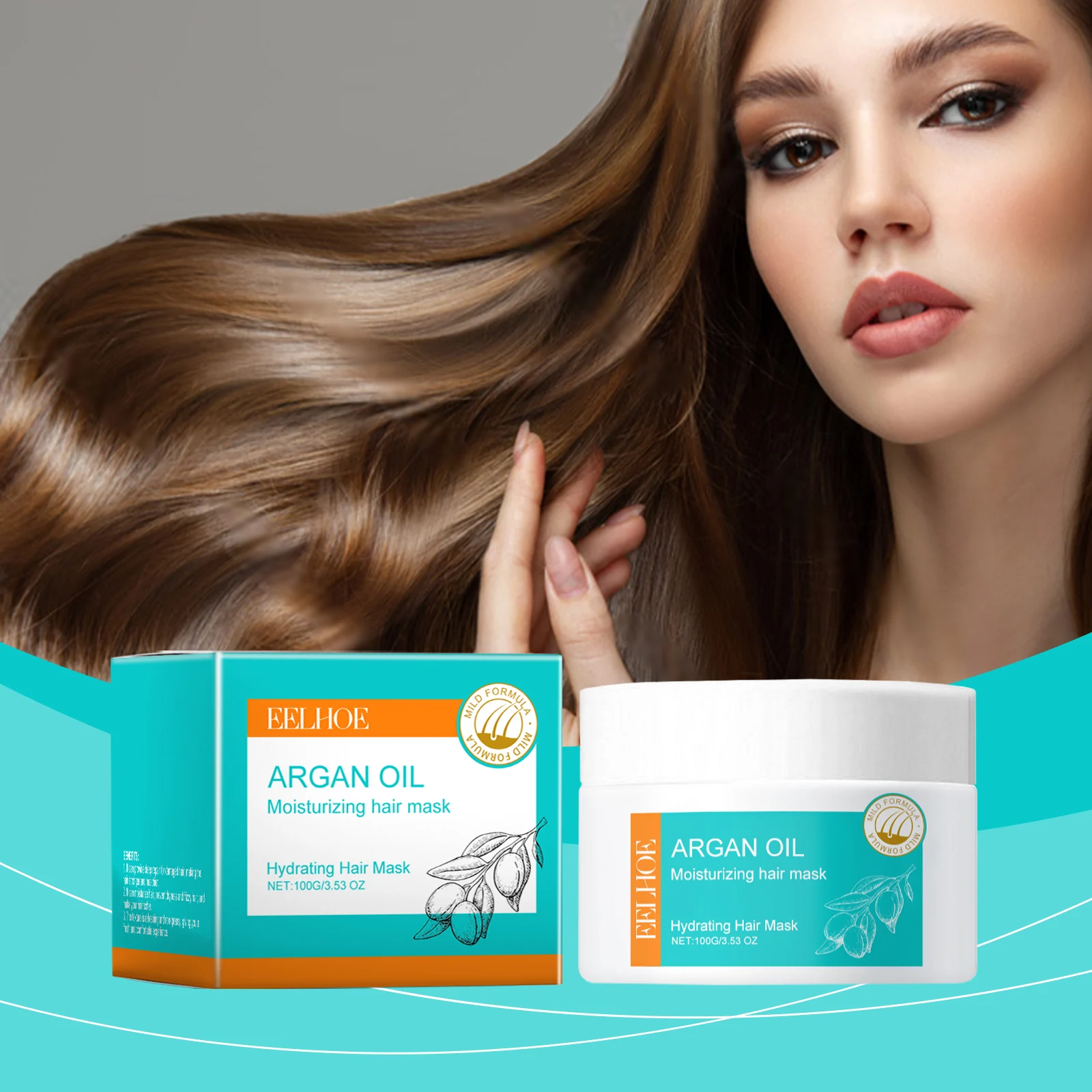 Argan Oil Hair Mask 100g Deep Conditioning Treatment for Dry Frizzy Hair Repair 2 argan oil hair mask 100g deep conditioning treatment cih armkm7z3 desc 2