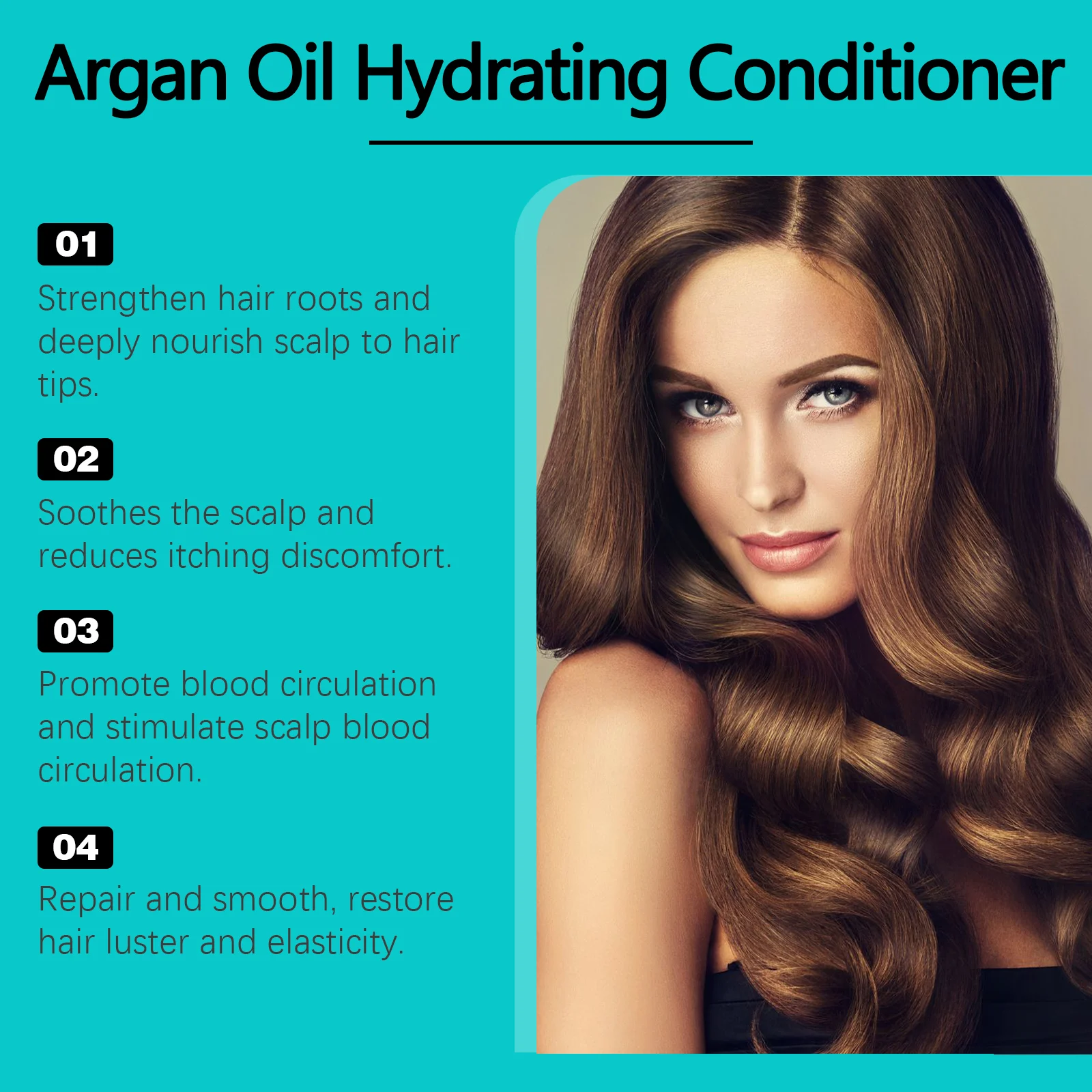 Argan Oil Hydrating Conditioner Moisturizing Repair for Dry Frizzy Hair 100ml 7 argan oil hydrating conditioner moisturizing repair 100ml cih jbm6eavx desc 7