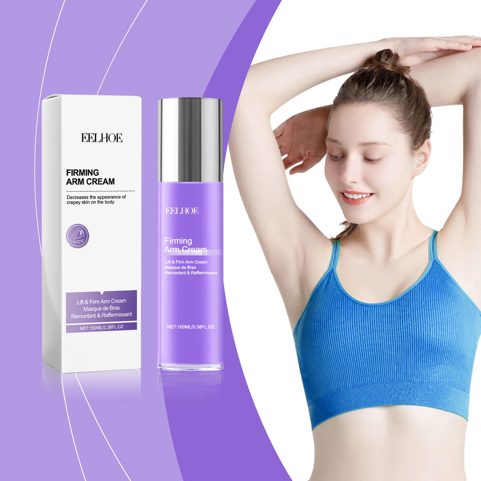 Arm Firming Cream 100ml Hydrating & Tightening Treatment for Crepey Skin on Arms 11 arm firming cream 100ml hydrating tightening treatment cih a4mws99w desc 2