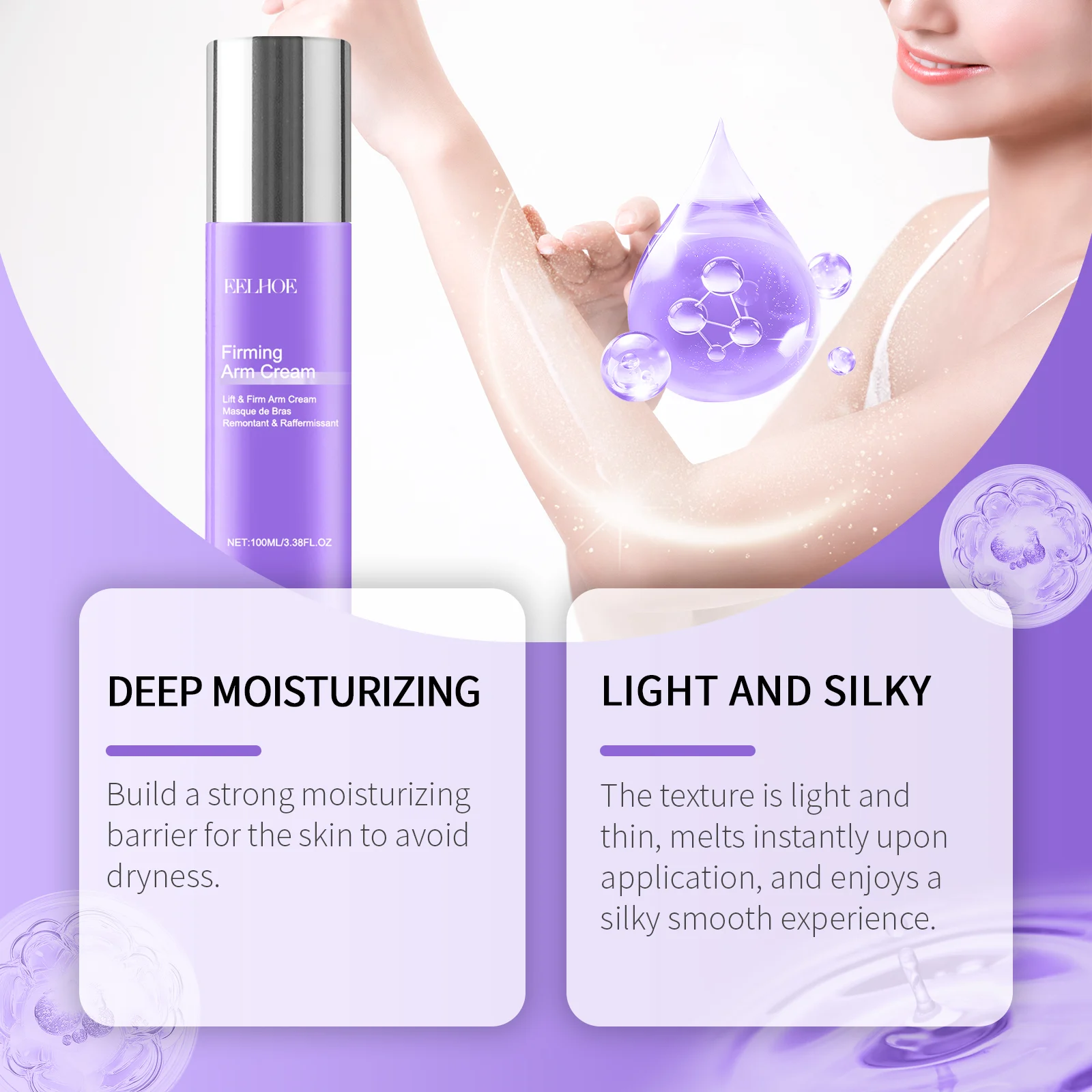 Arm Firming Cream 100ml Hydrating & Tightening Treatment for Crepey Skin on Arms 16 arm firming cream 100ml hydrating tightening treatment cih a4mws99w desc 7