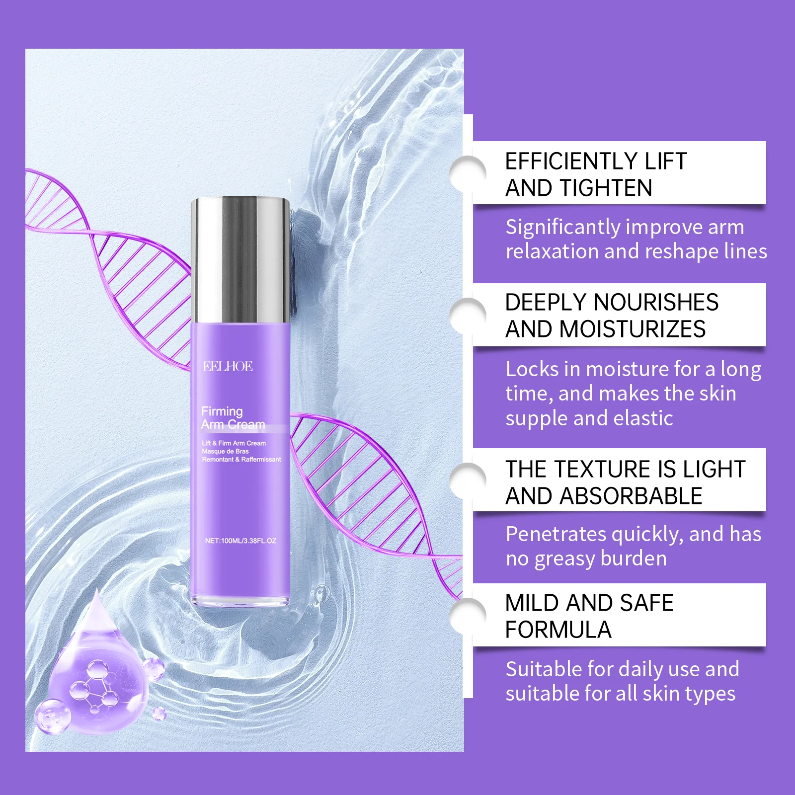 Arm Firming Cream 100ml Hydrating & Tightening Treatment for Crepey Skin on Arms 8 arm firming cream 100ml hydrating tightening treatment cih p9xkw8gz desc 8