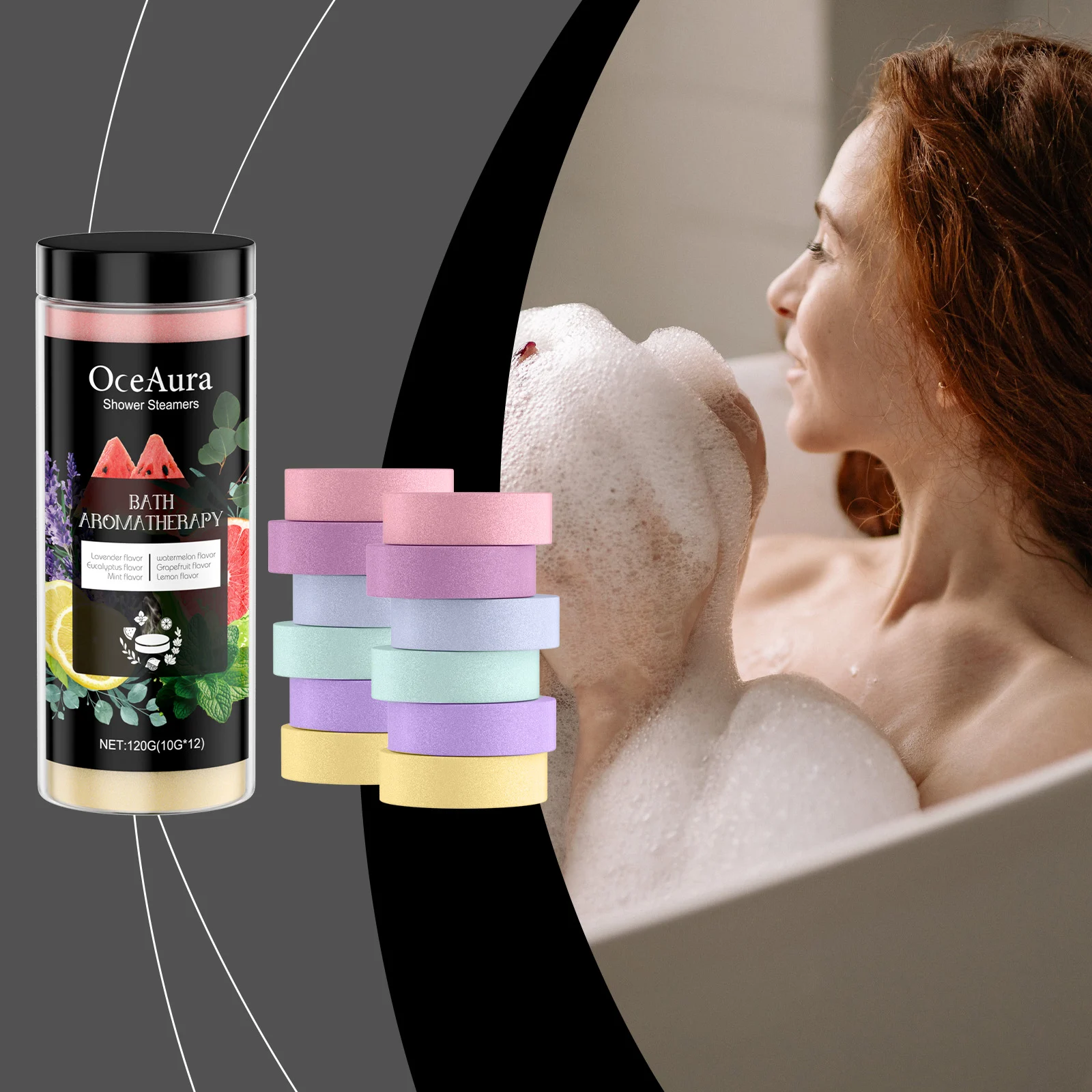 Aromatherapy Shower Steamers Scented Bath Tablets for Stress Relief and Relaxation 2 aromatherapy shower steamers scented bath tablets cih hqrjpaez desc 2