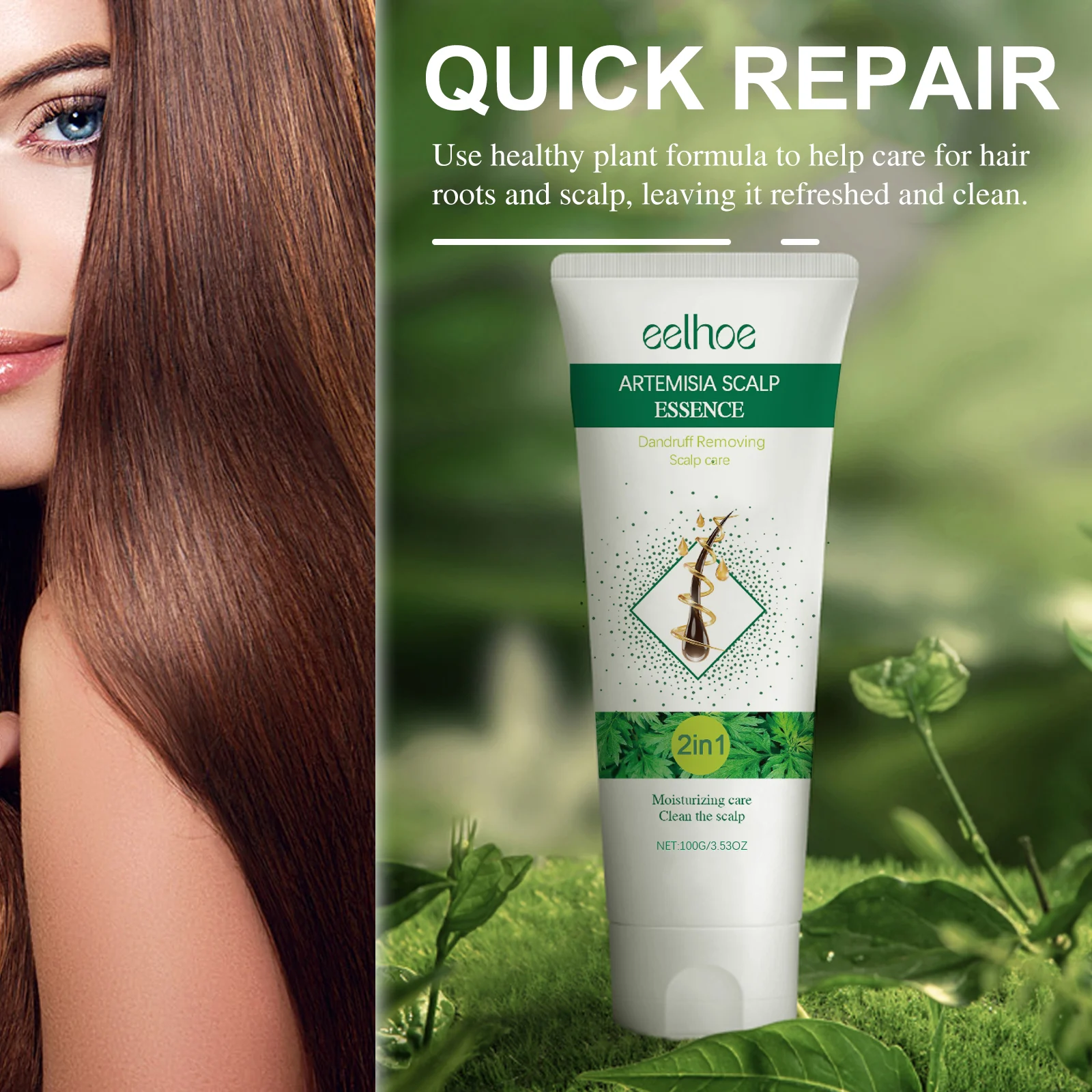 Artemisia Anti-Dandruff Scalp Essence 100g Gentle Scalp Cleanse Itch Relief Hair Softening Shampoo 8 artemisia anti dandruff scalp essence shampoo 100g cih exu5n4g8 desc 8