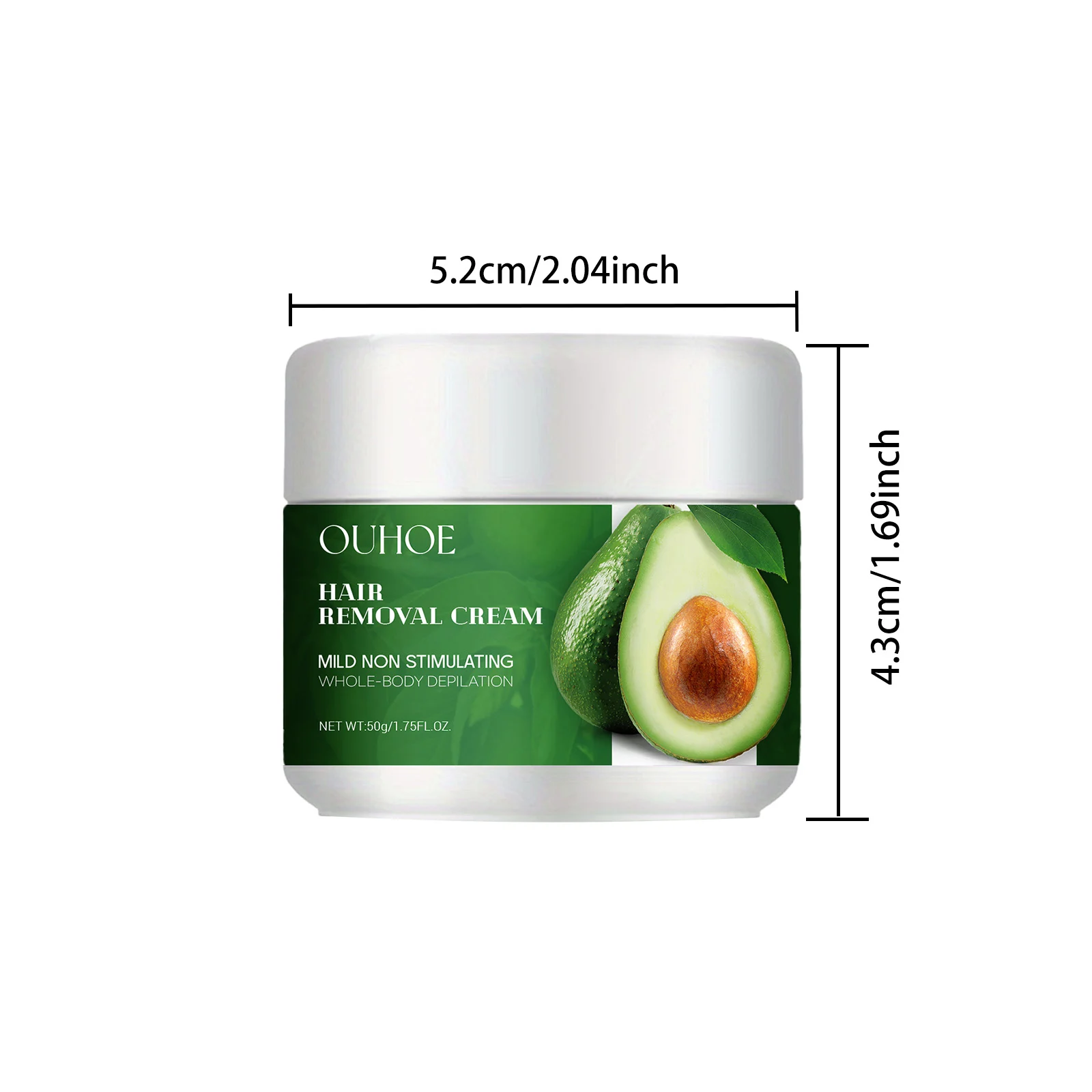 Avocado Hair Removal Cream Gentle Depilatory for Underarms & Legs 1 avocado hair removal cream gentle depilatory cih g97q7sx3 desc 1