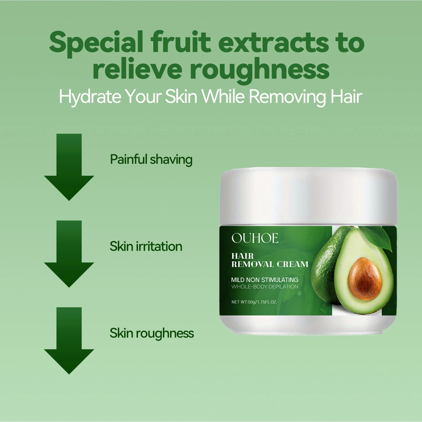 Avocado Hair Removal Cream Gentle Depilatory for Underarms & Legs 6 avocado hair removal cream gentle depilatory cih g97q7sx3 desc 6