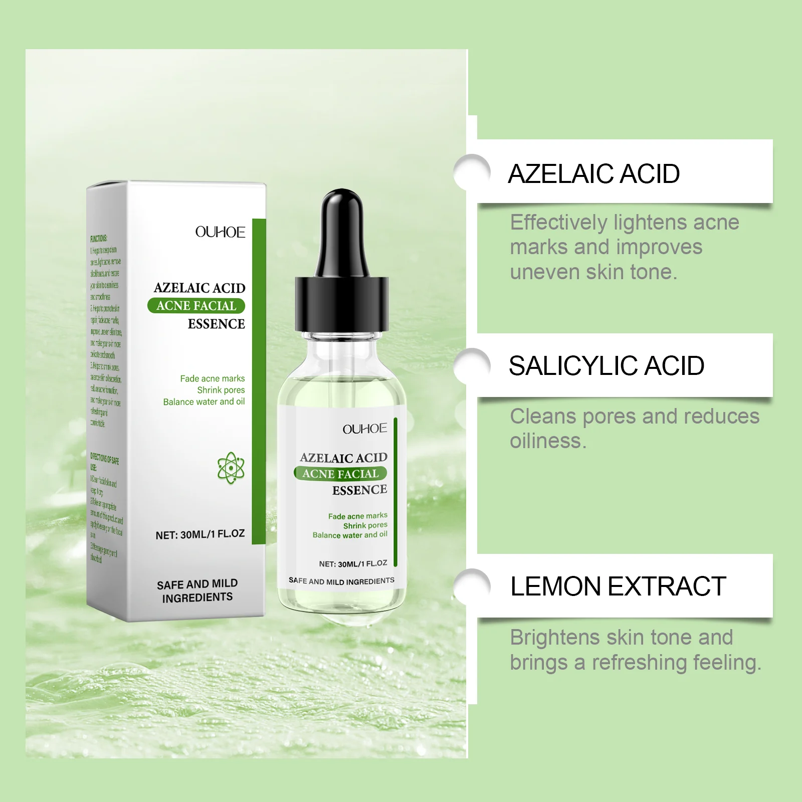 Azelaic Acid Acne Treatment Serum 30ml for Pore Minimizing & Scar Fading 6 azelaic acid acne treatment serum 30ml cih hvh92afr desc 6