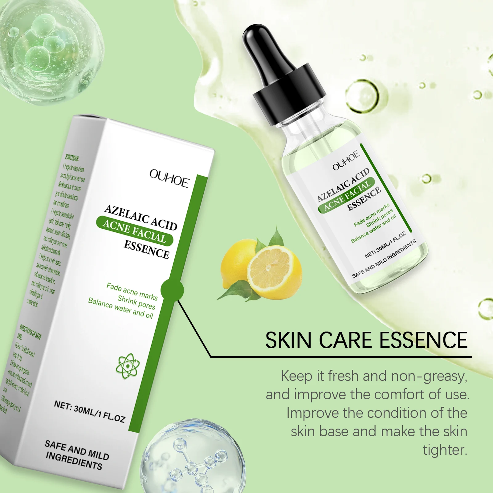 Azelaic Acid Acne Treatment Serum 30ml for Pore Minimizing & Scar Fading 8 azelaic acid acne treatment serum 30ml cih hvh92afr desc 8