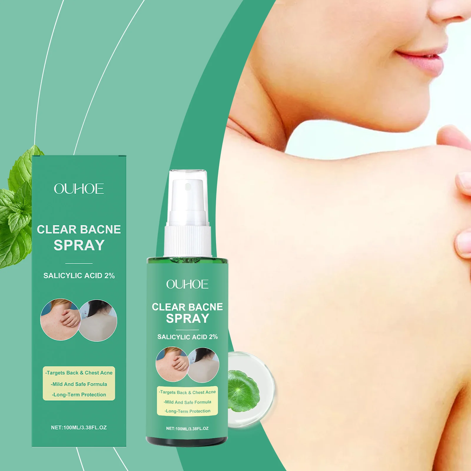 Back Acne Spray 100ml with Salicylic Acid 2% for Chest & Body Blemish Care 2 back acne spray 100ml salicylic acid body blemish care der yc7ahsww desc 2