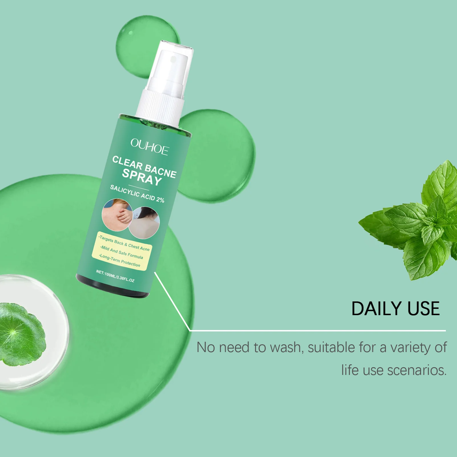 Back Acne Spray 100ml with Salicylic Acid 2% for Chest & Body Blemish Care 6 back acne spray 100ml salicylic acid body blemish care der yc7ahsww desc 6