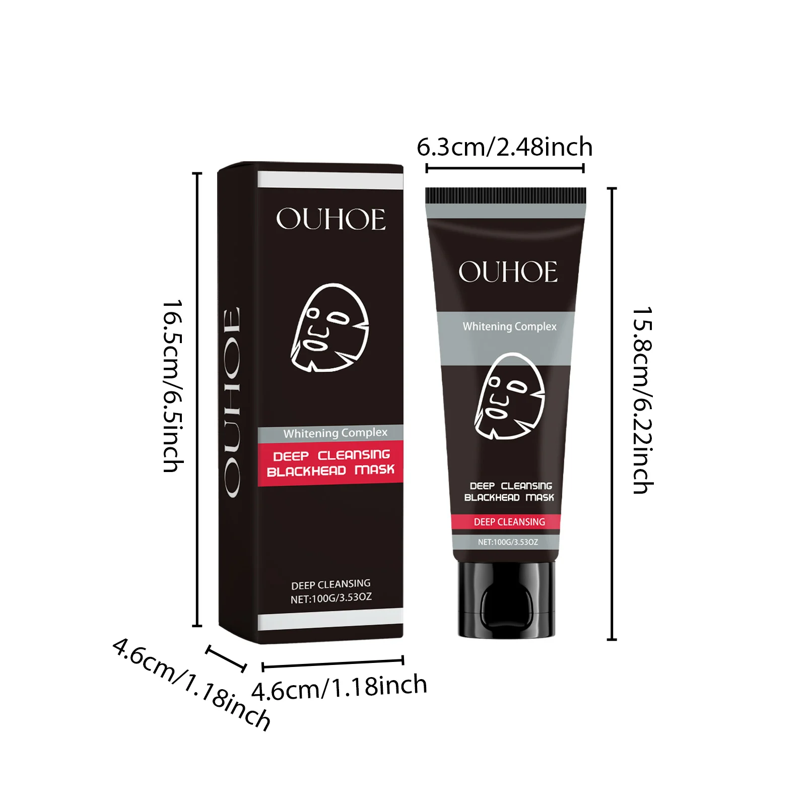 Bamboo Charcoal Deep Cleansing Mask 100g Pore Minimizing Blackhead Remover Mud Mask 1 bamboo charcoal deep cleansing mask 100g cih 598kacxf desc 1