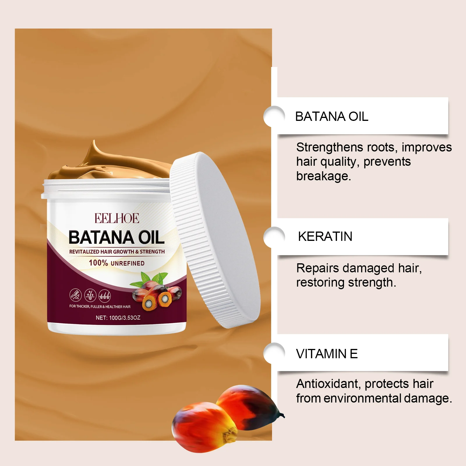 Batana Oil Hair Conditioner 100g for Dry Damaged Hair Repair & Shine 5 batana oil hair conditioner 100g cih ew2s5nxg desc 5